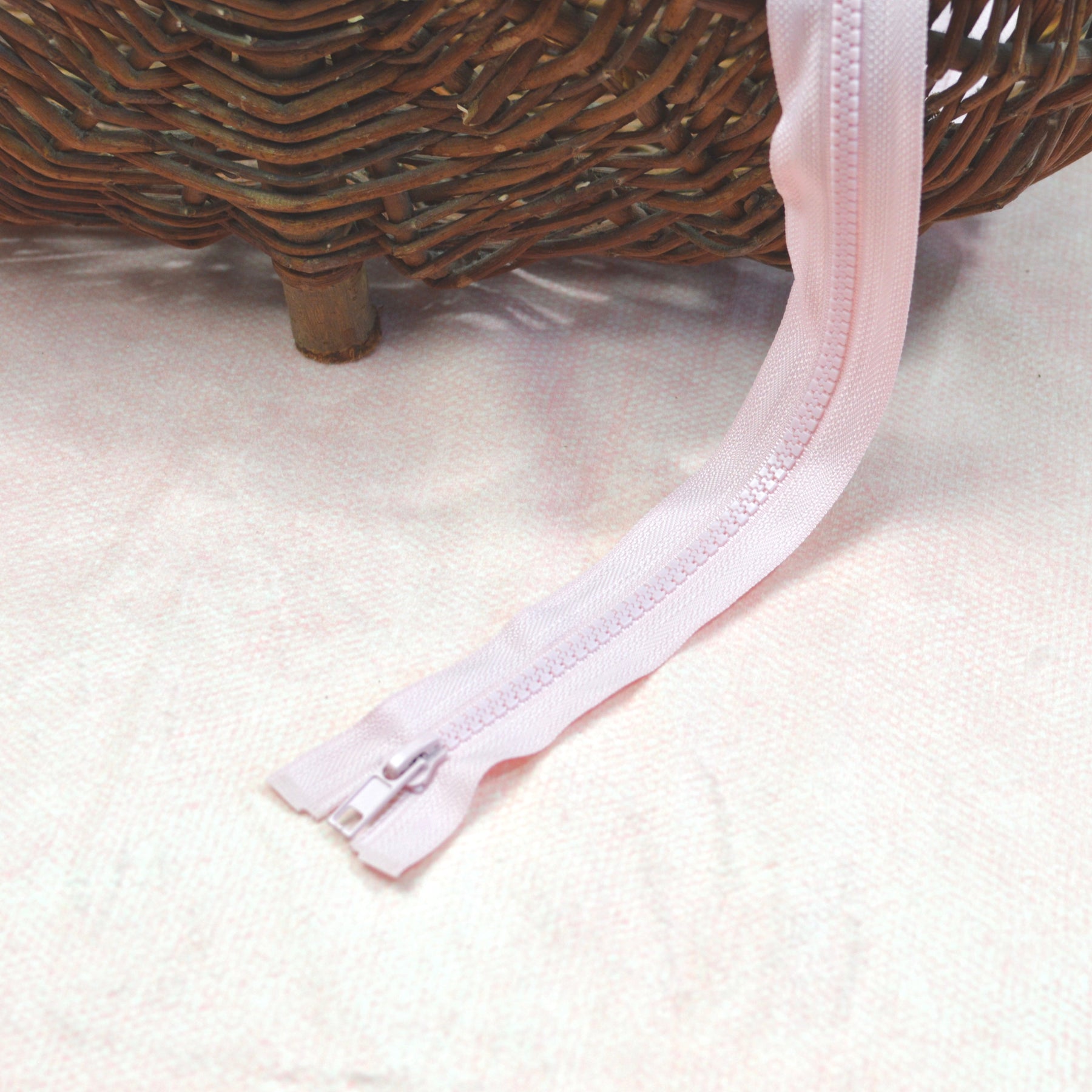 Jacken Reißverschluss 80 cm rosa Stück poshpinks