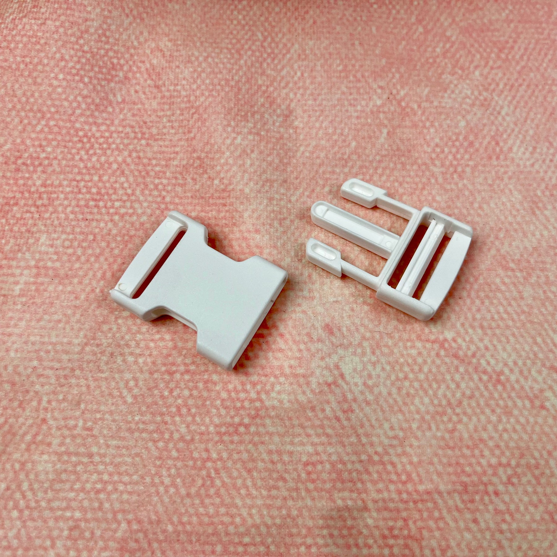 Steckschloss Schnalle Kunststoff weiß 25 mm Stück poshpinks