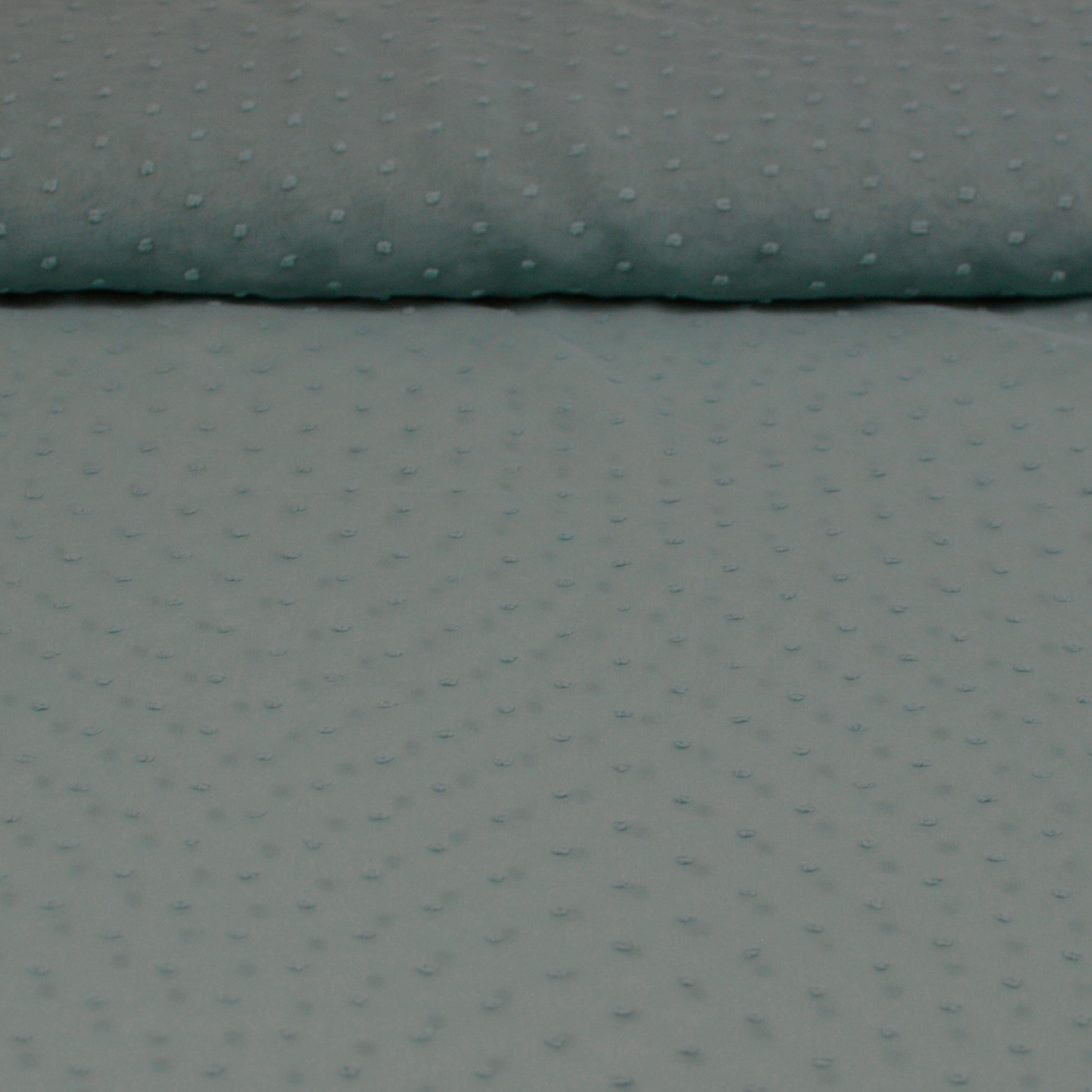 Chiffon mit 3 D Polka Dots - Mint Fabric poshpinks
