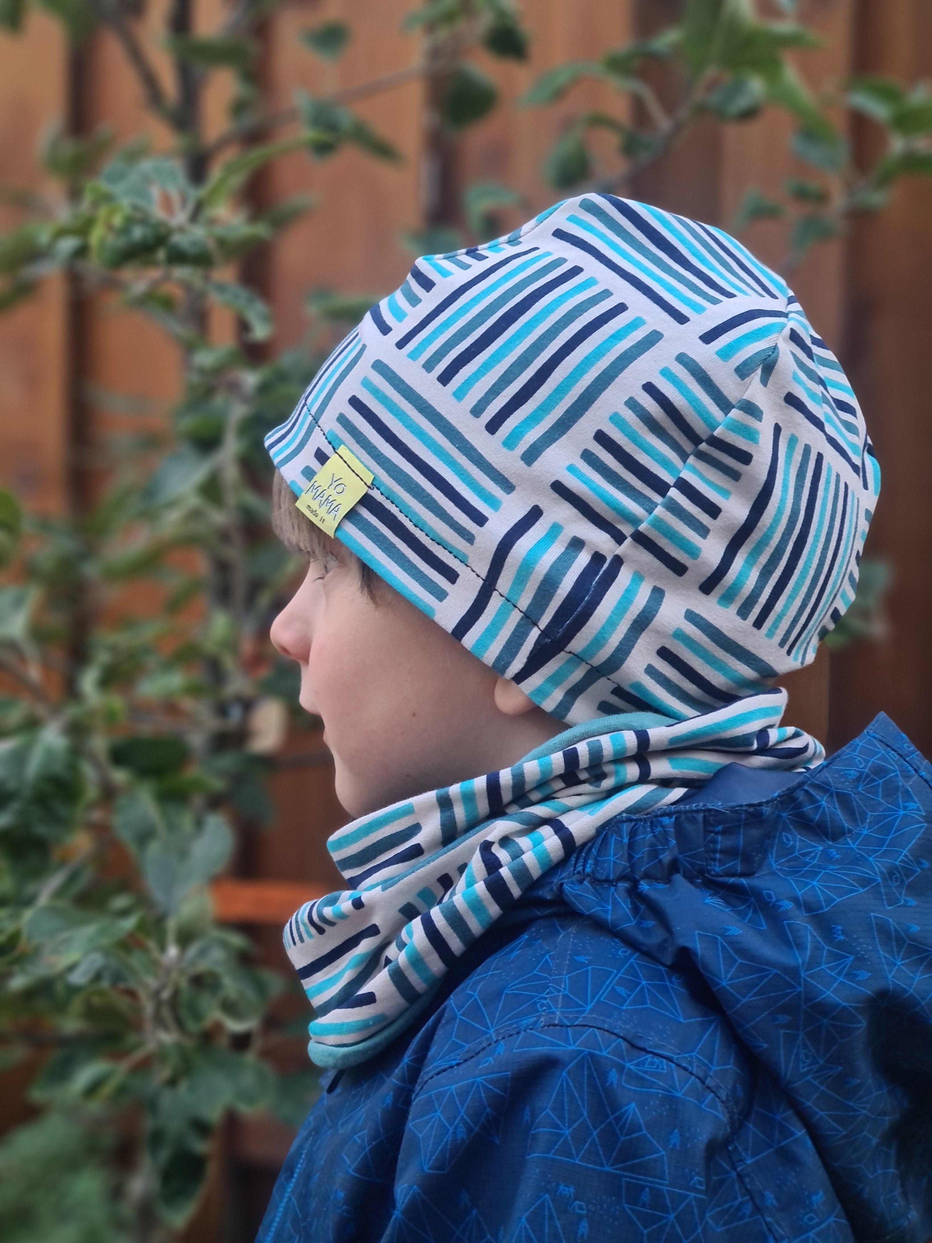 Baumwolljersey - Aurora - stripes blue Fabric poshpinks