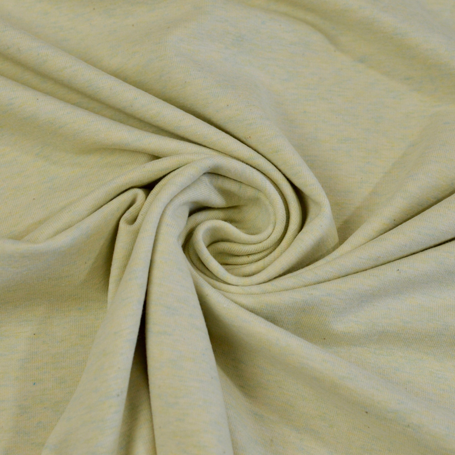 Baumwolljersey - meliert hellgrün Fabric poshpinks