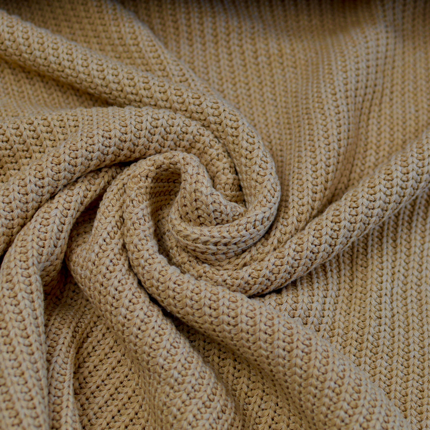 Big Knit - Karamell beige Fabric poshpinks