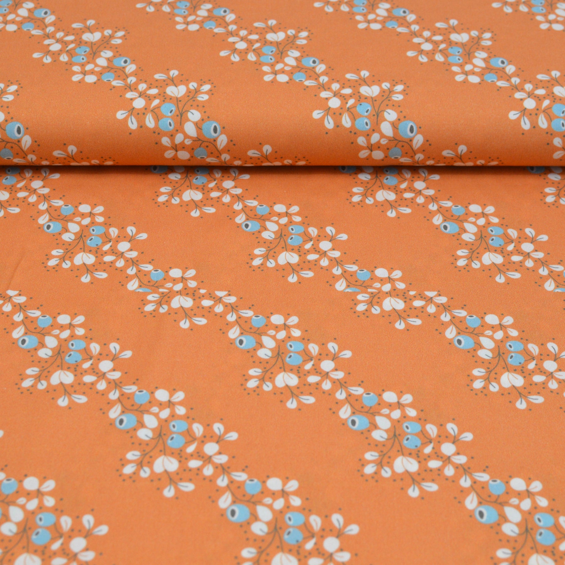 Baumwoll Popeline - Hilla apricot Fabric poshpinks
