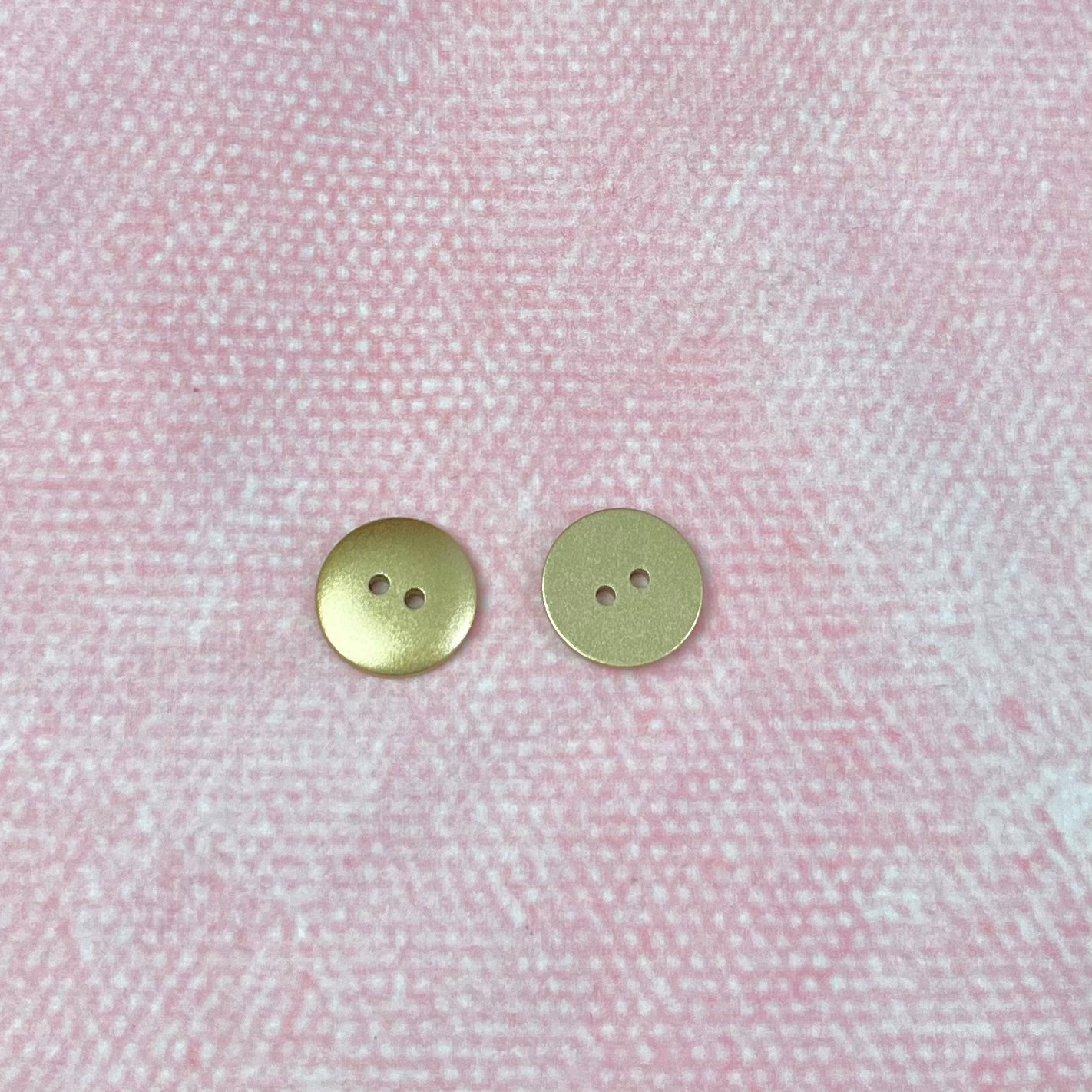 Kunststoffknopf - 18mm - gold metallic Knopf poshpinks