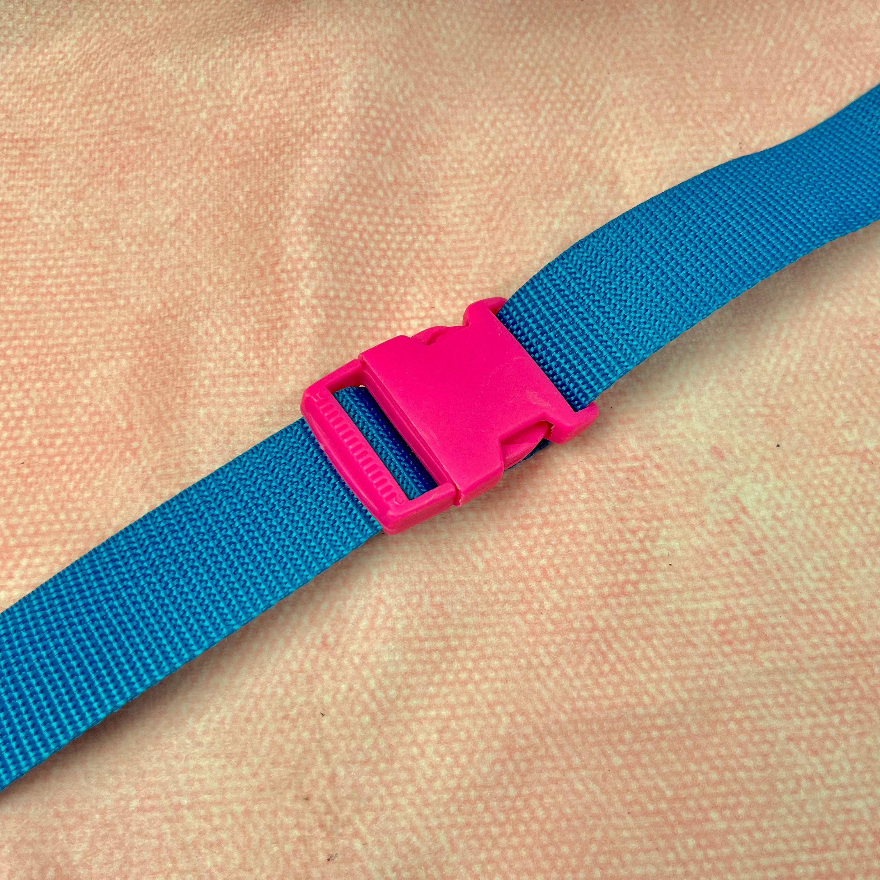 Steckschloss Schnalle Kunststoff pink 30 mm Stück poshpinks