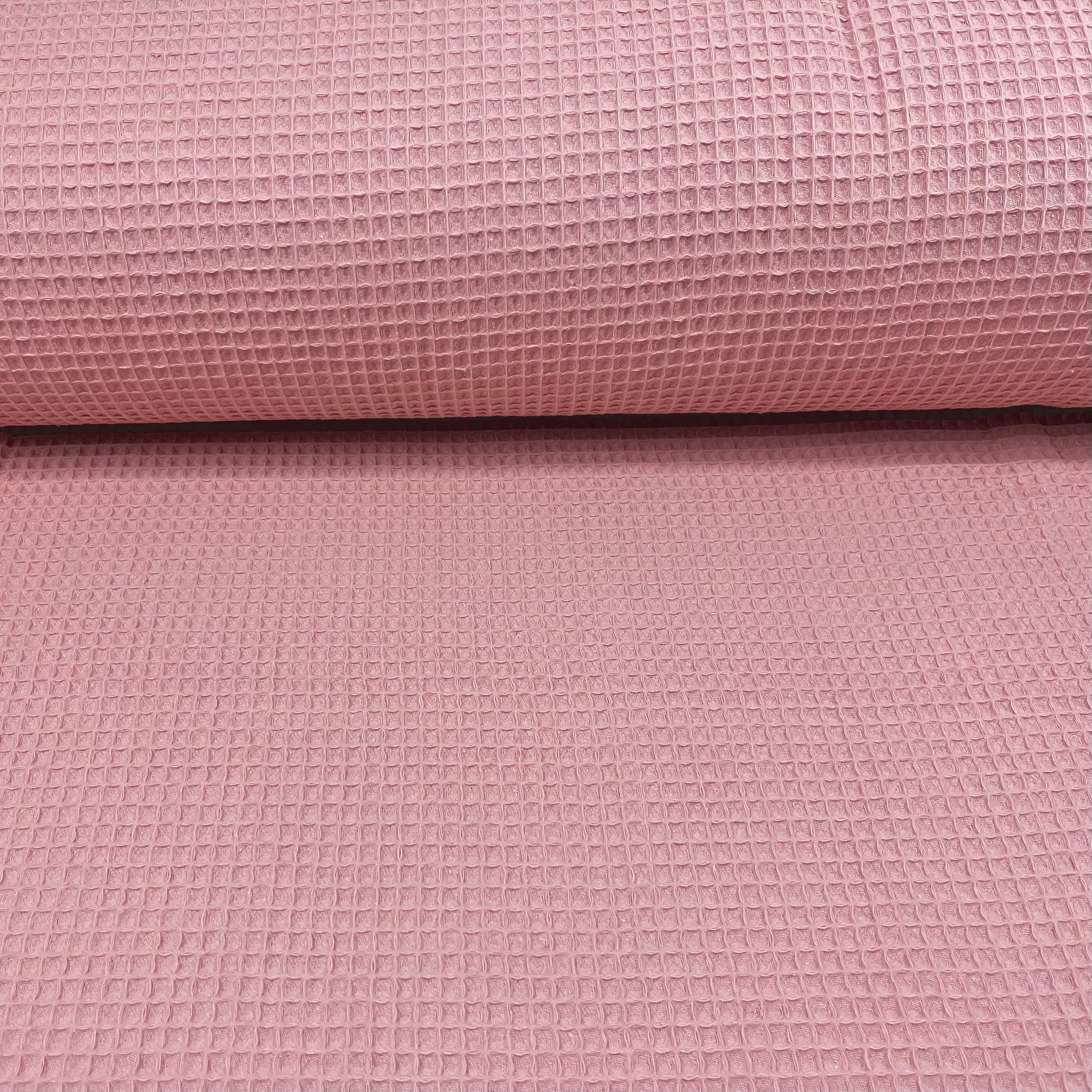 Waffelstoff altrosa Fabric poshpinks