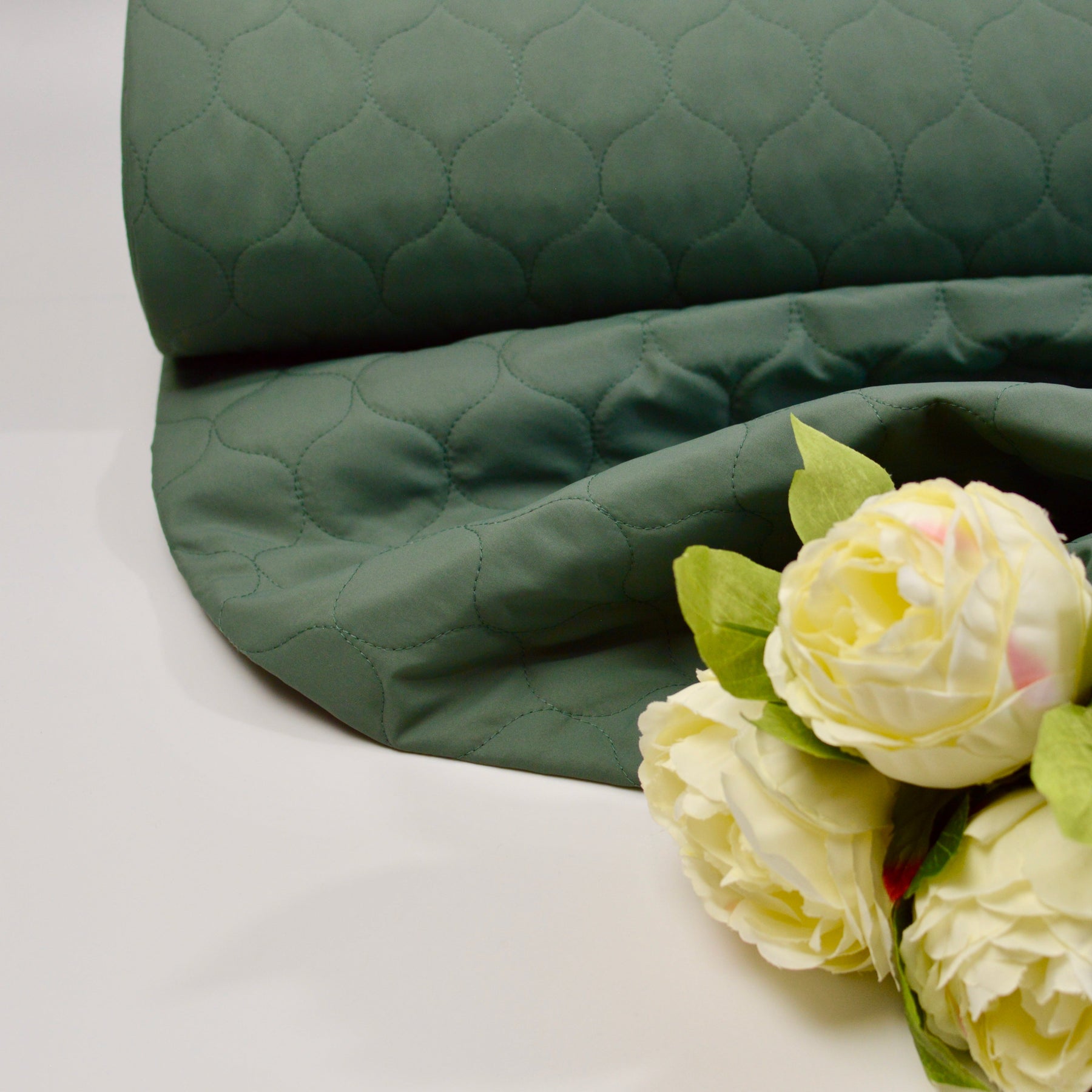 Steppstoff Altgrün Fabric poshpinks