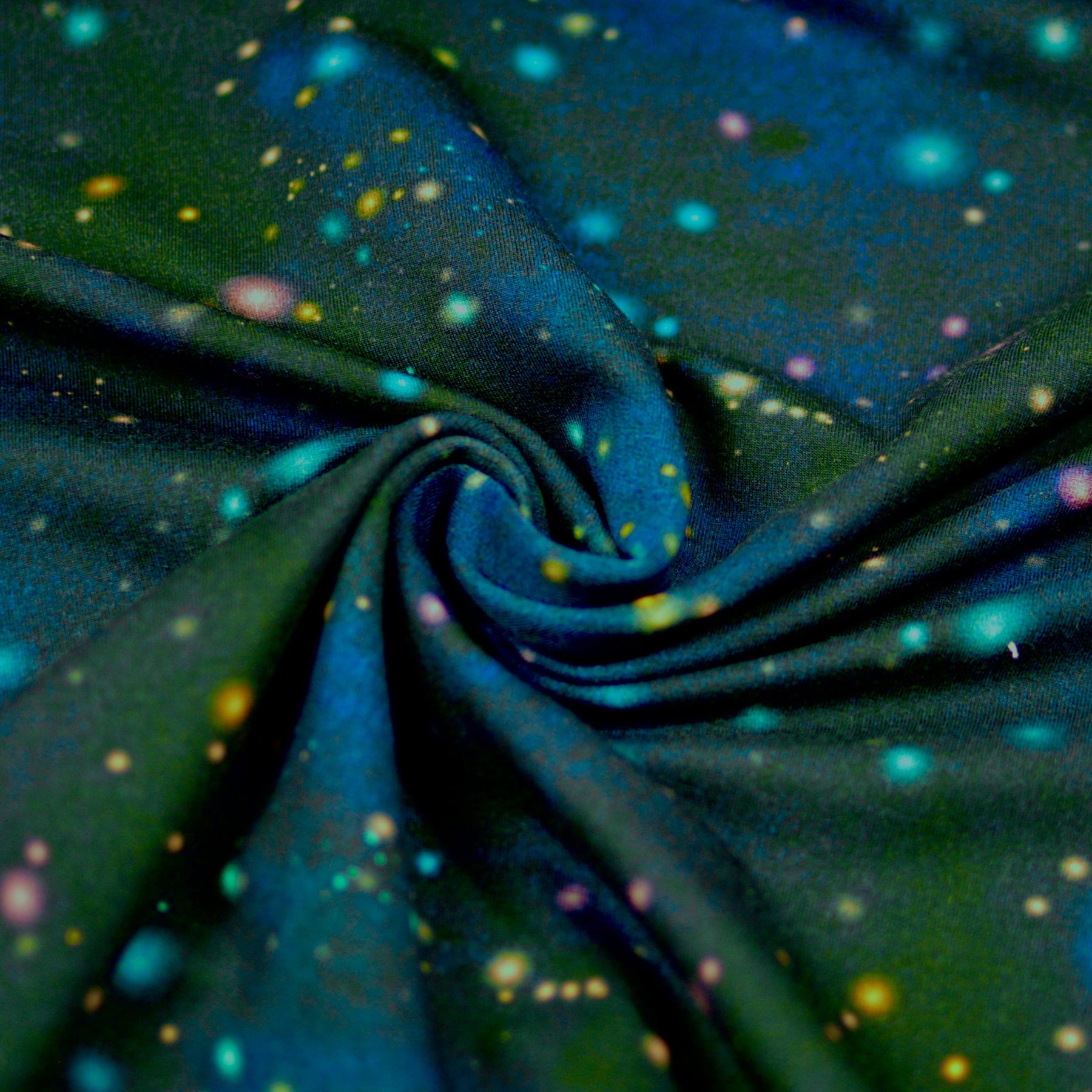 Soft Touch French Terry - Maneter Neon Kombi Stjärna Fabric poshpinks