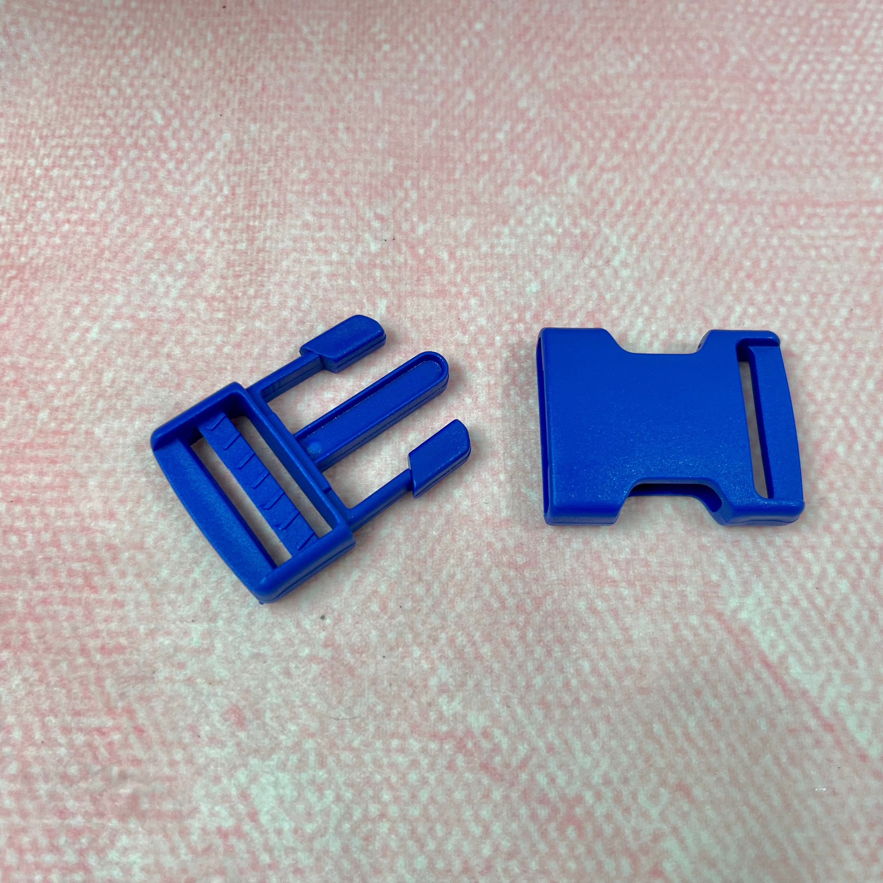 Steckschloss Schnalle Kunststoff royalblau 25 mm Stück poshpinks