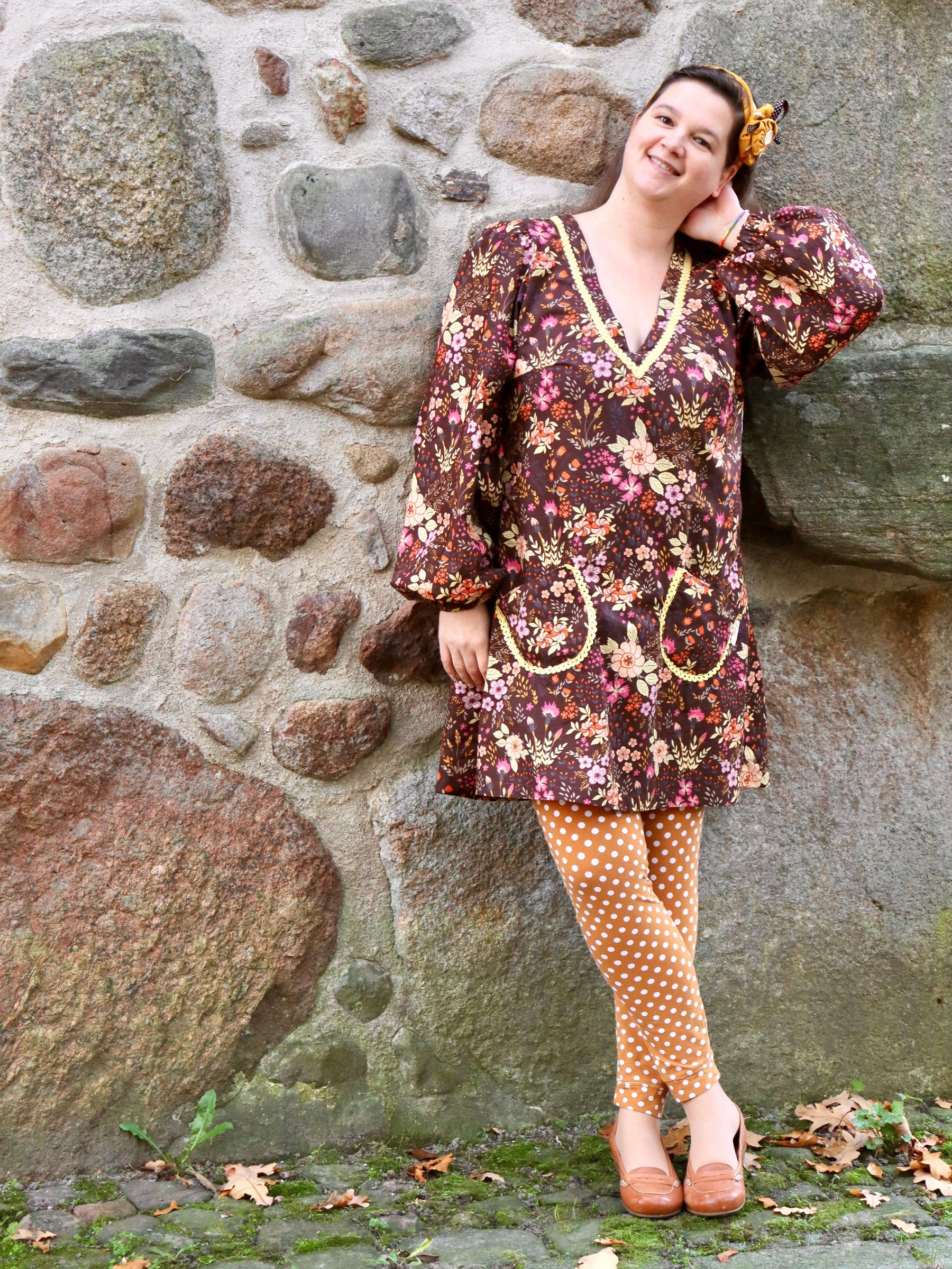 Baumwoll Popeline - Elodie chocolat Fabric poshpinks