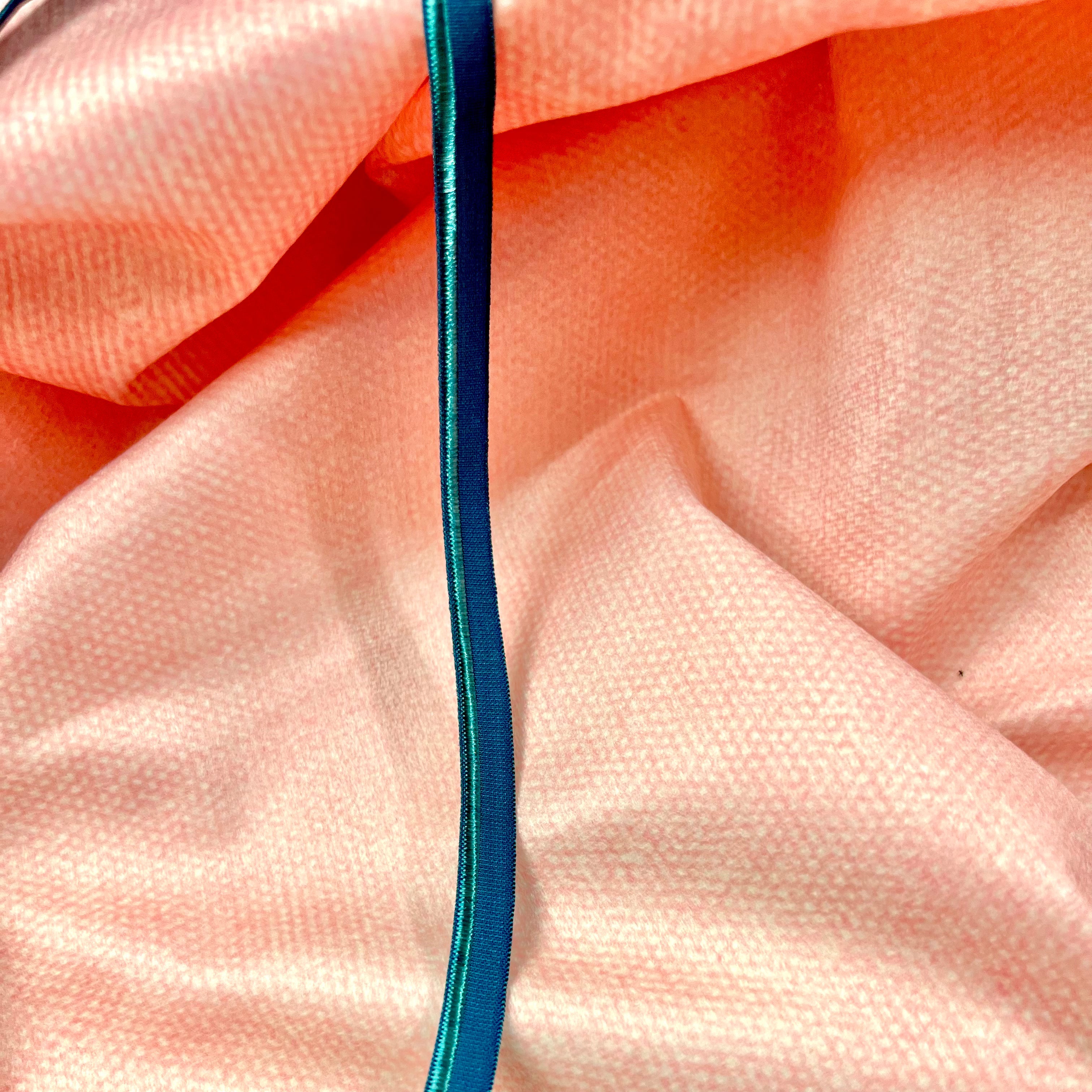 Paspelband elastisch petrol Fabric poshpinks