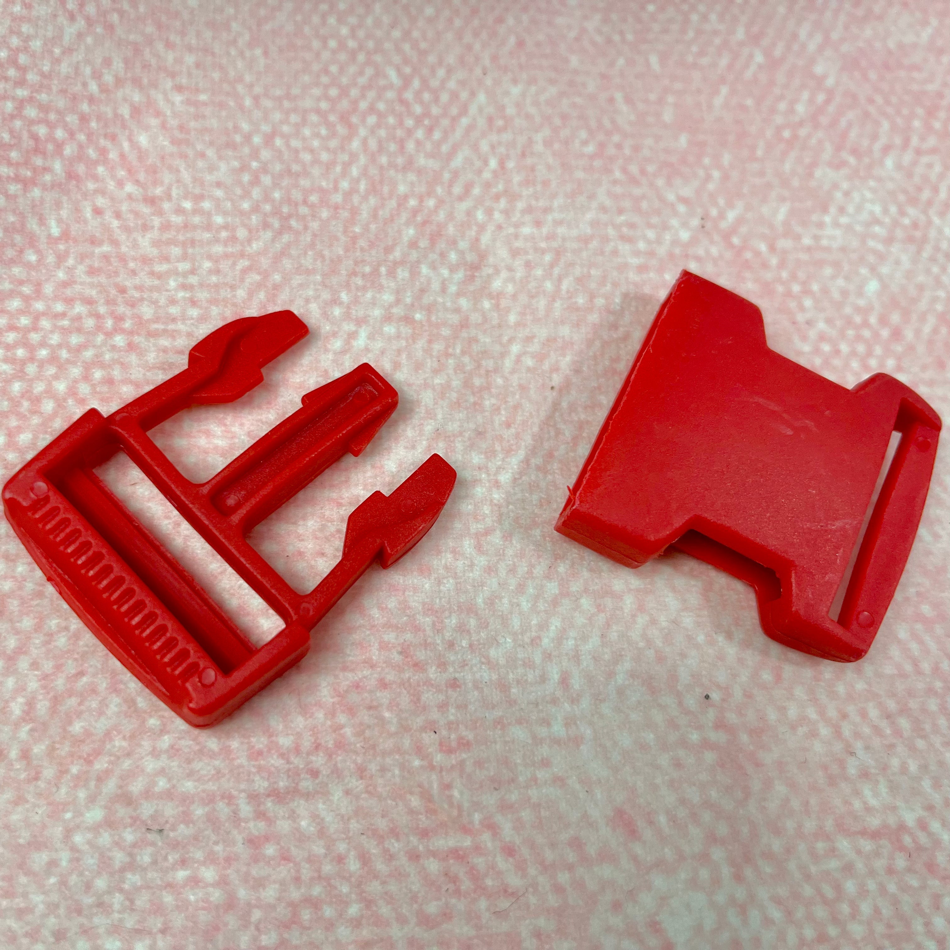 Steckschloss Schnalle Kunststoff tomatenrot 30 mm Stück poshpinks