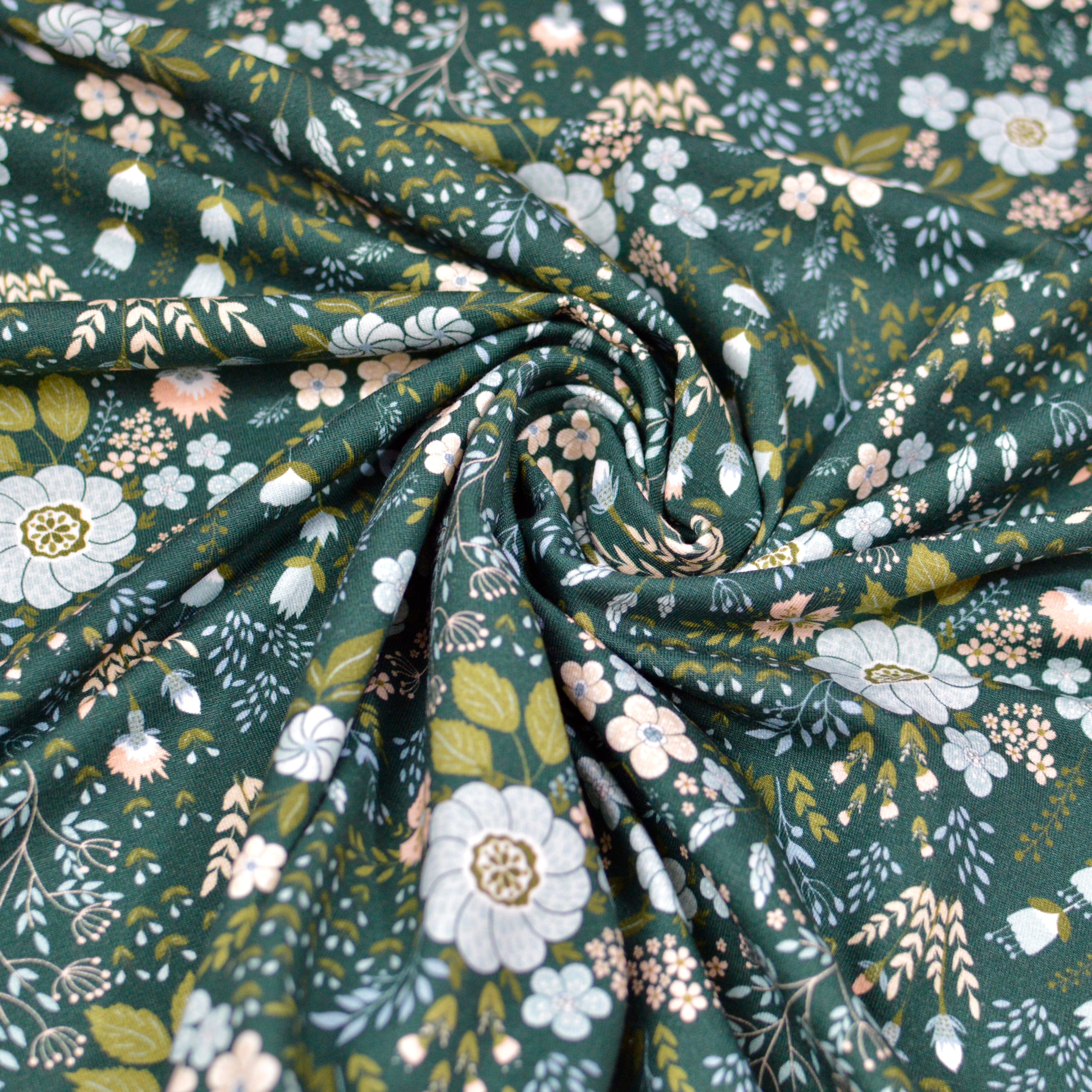 Soft Touch Baumwolljersey - Elodie vert Fabric poshpinks
