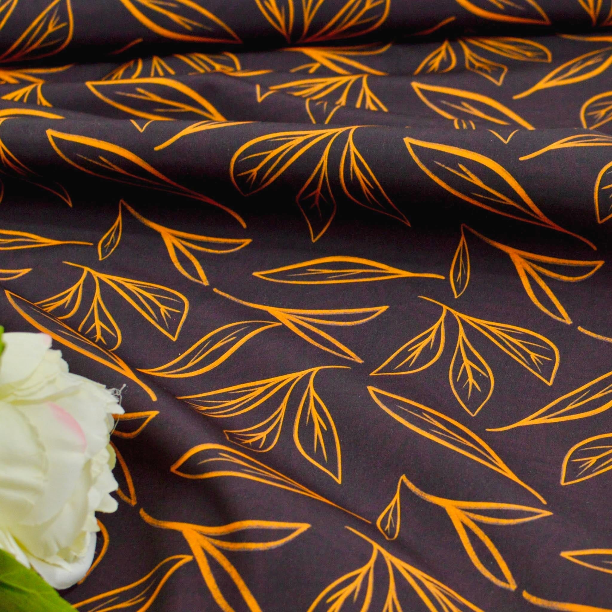 Softshell Brushed - Azul - Dark Amber Fabric poshpinks