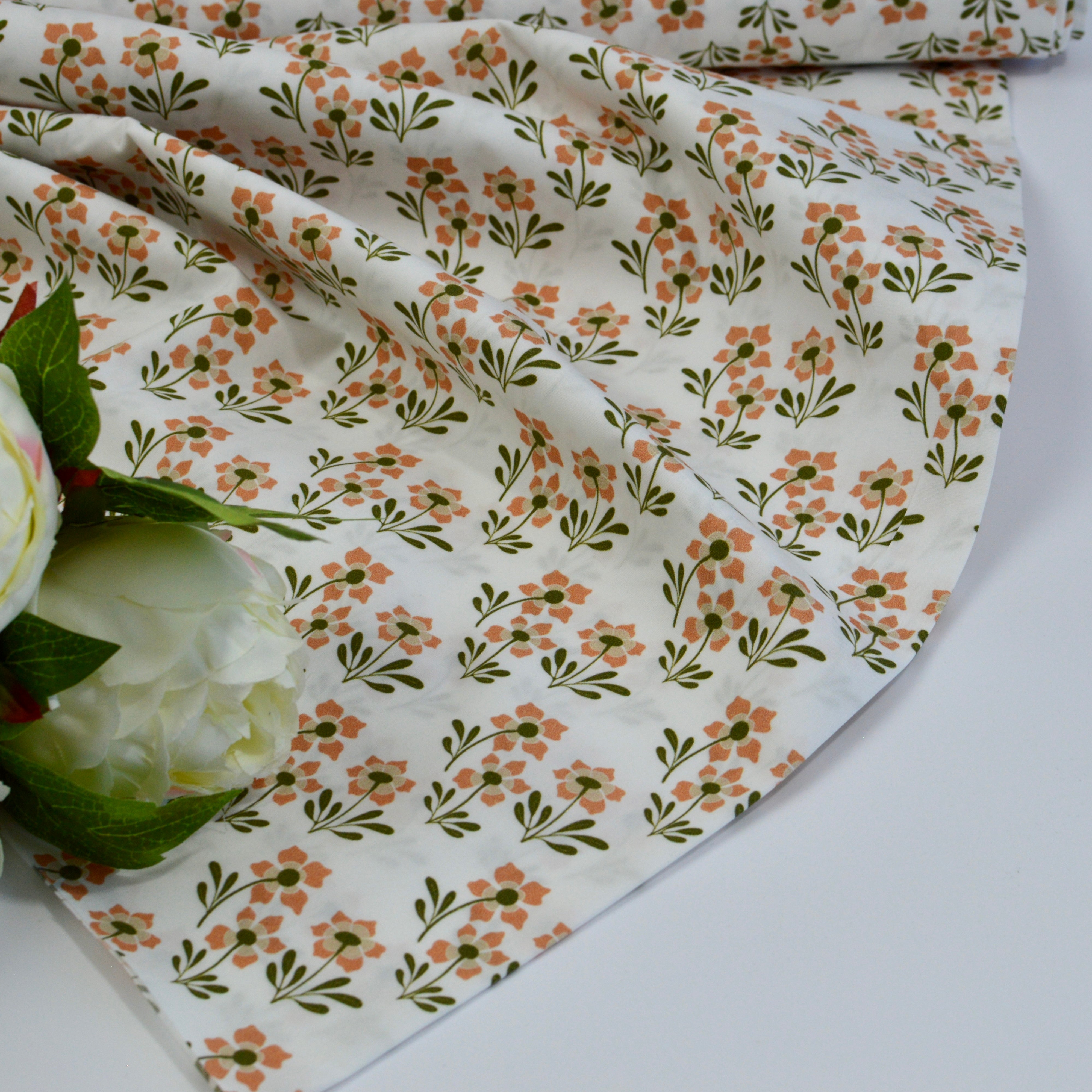 Baumwoll Popeline - Elodie blanc Fabric poshpinks