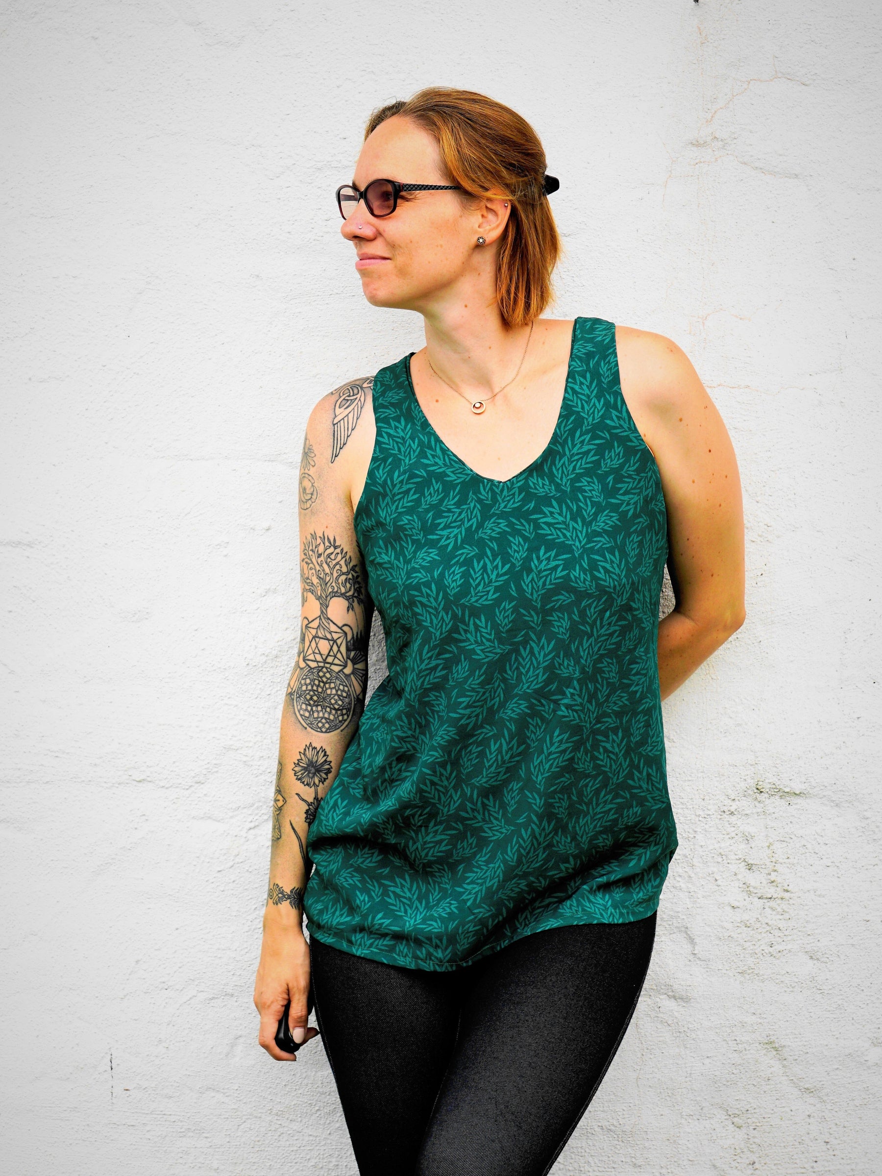 Viskose - Fern - green Fabric poshpinks