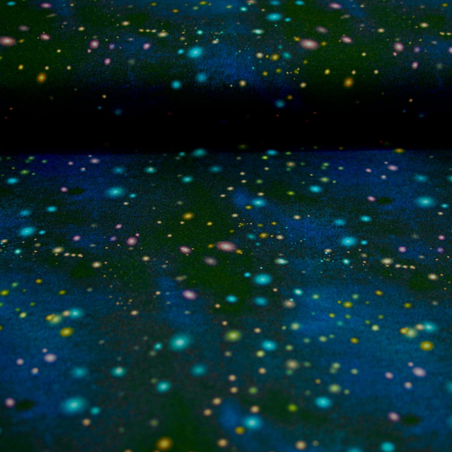 Soft Touch French Terry - Maneter Neon Kombi Stjärna Fabric poshpinks