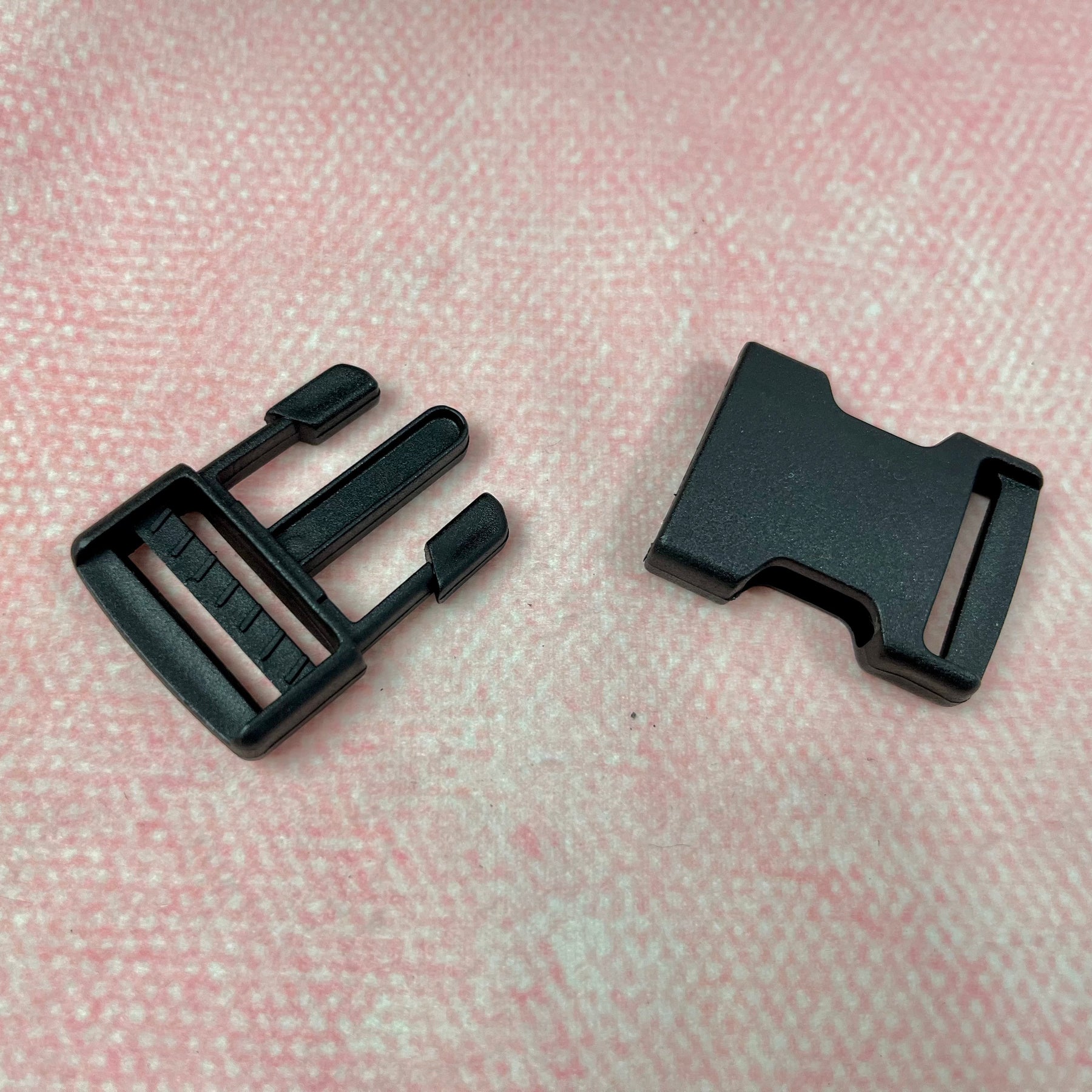 Steckschloss Schnalle Kunststoff schwarz 25 mm Stück poshpinks