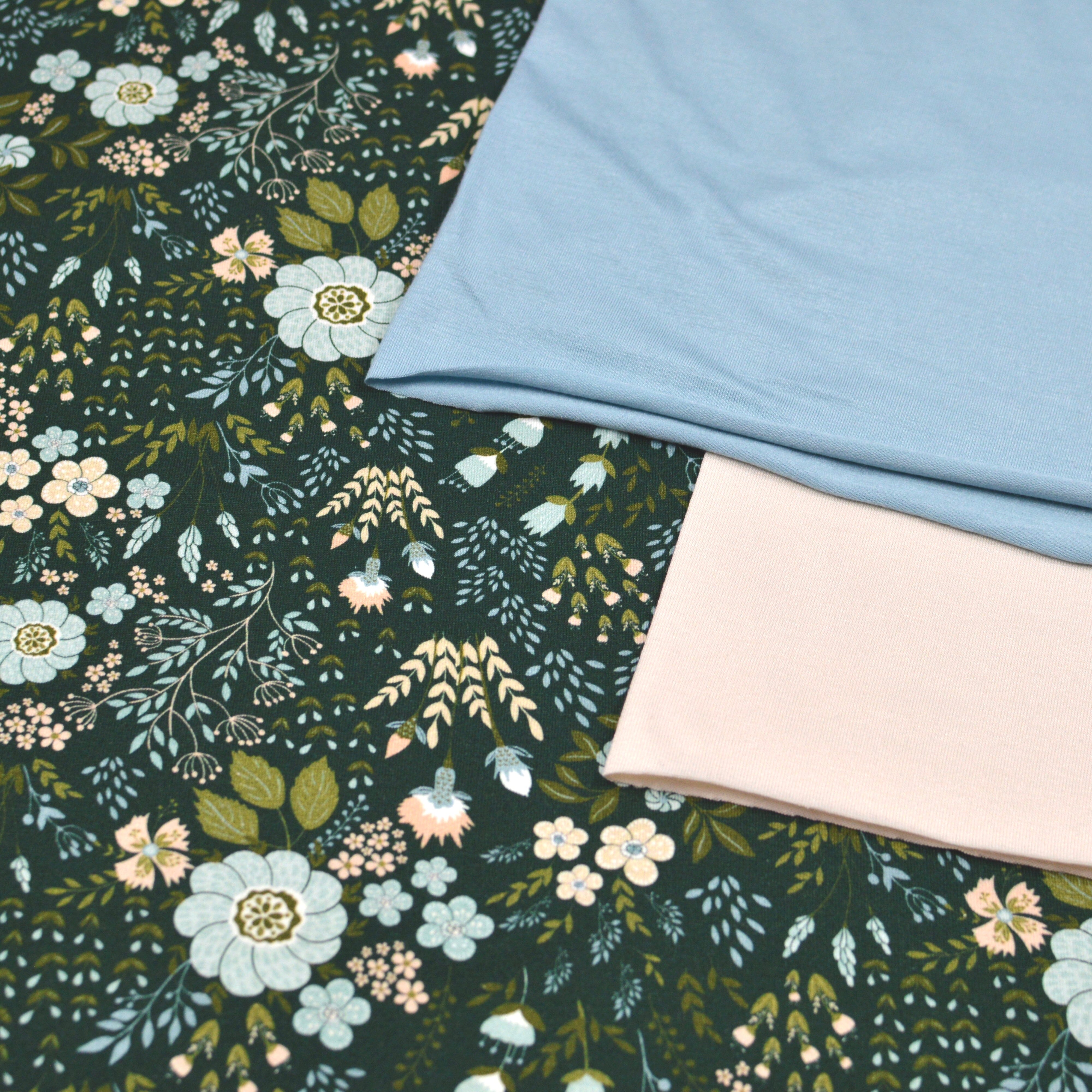 Soft Touch Baumwolljersey - Elodie vert Fabric poshpinks