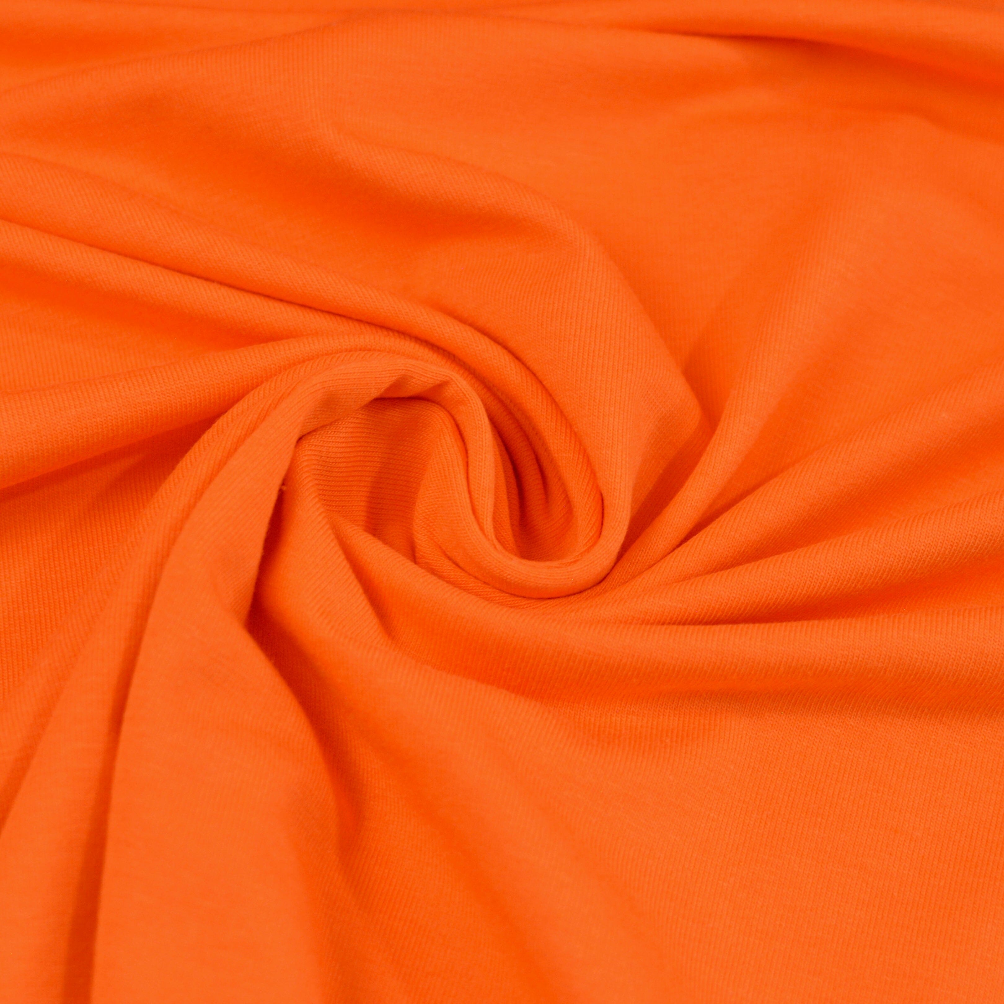 Modal Jersey - Tiger Orange Fabric poshpinks
