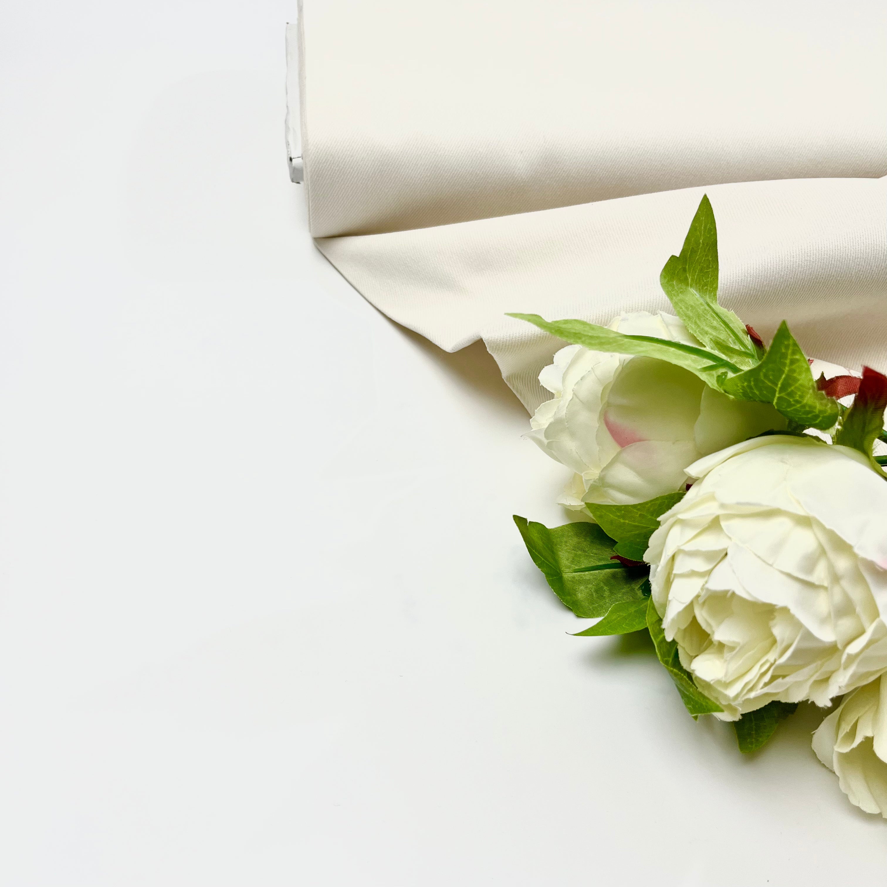 Jeansstoff Stretch - ecru Fabric poshpinks