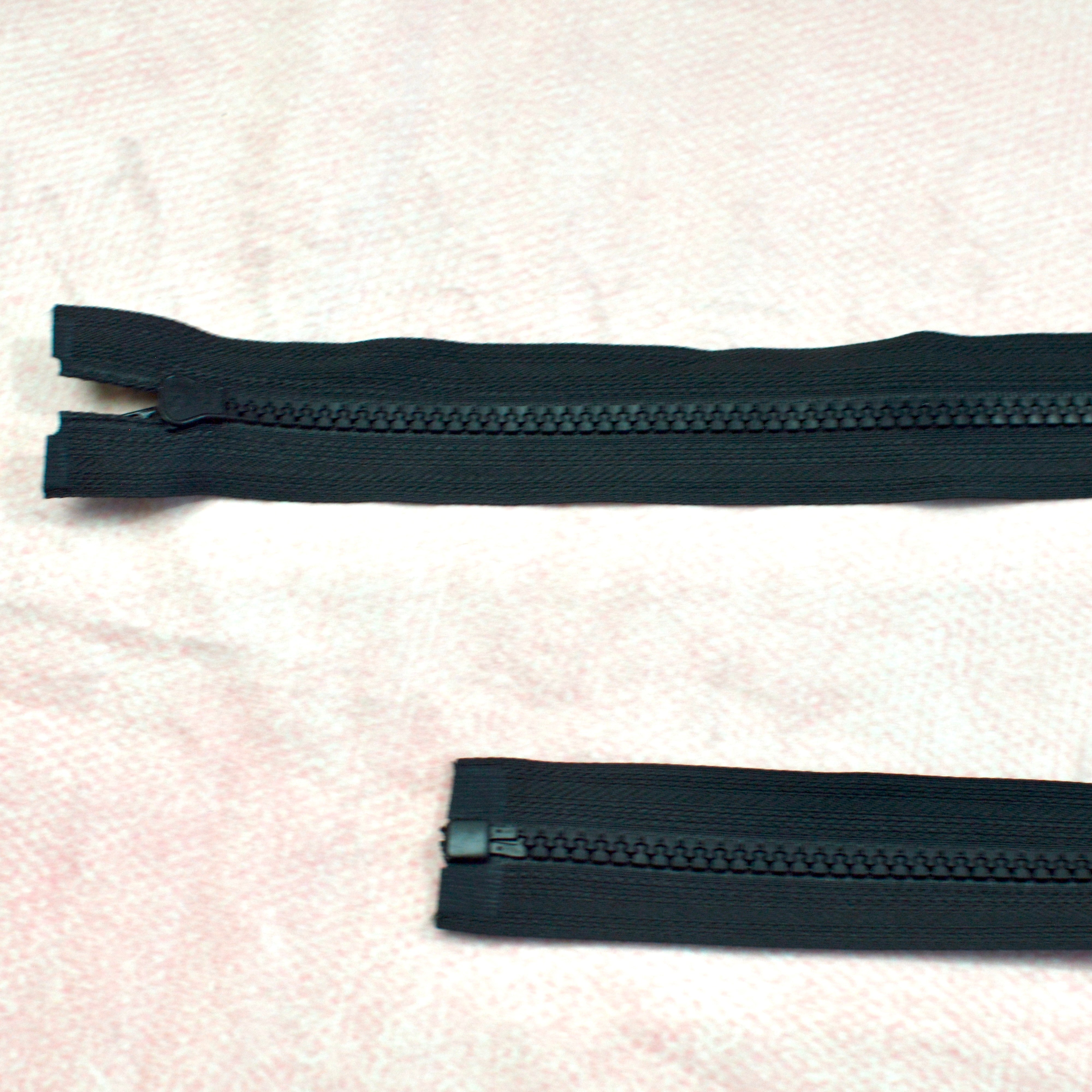 Jacken Reißverschluss 80 cm schwarz Stück poshpinks