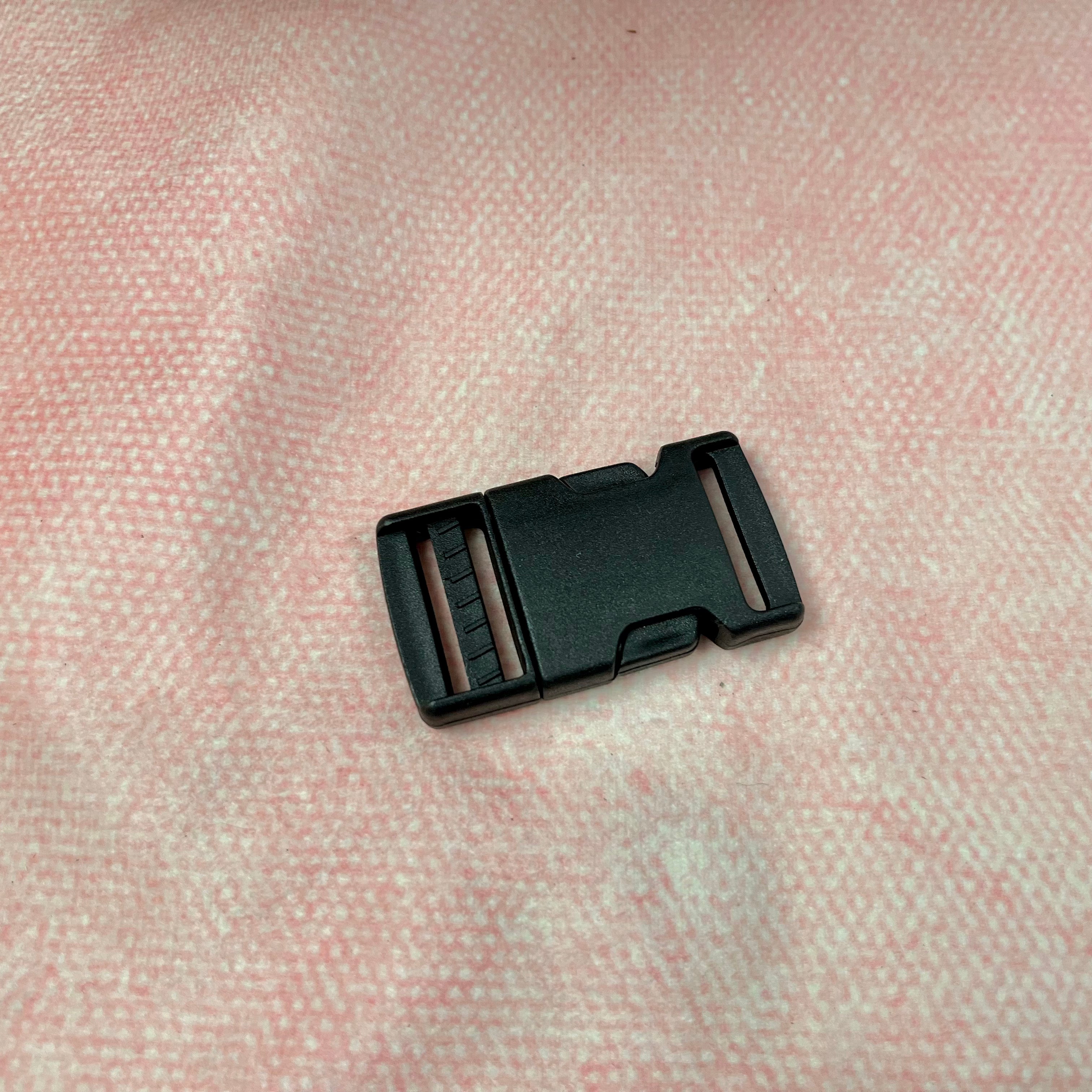Steckschloss Schnalle Kunststoff schwarz 25 mm Stück poshpinks