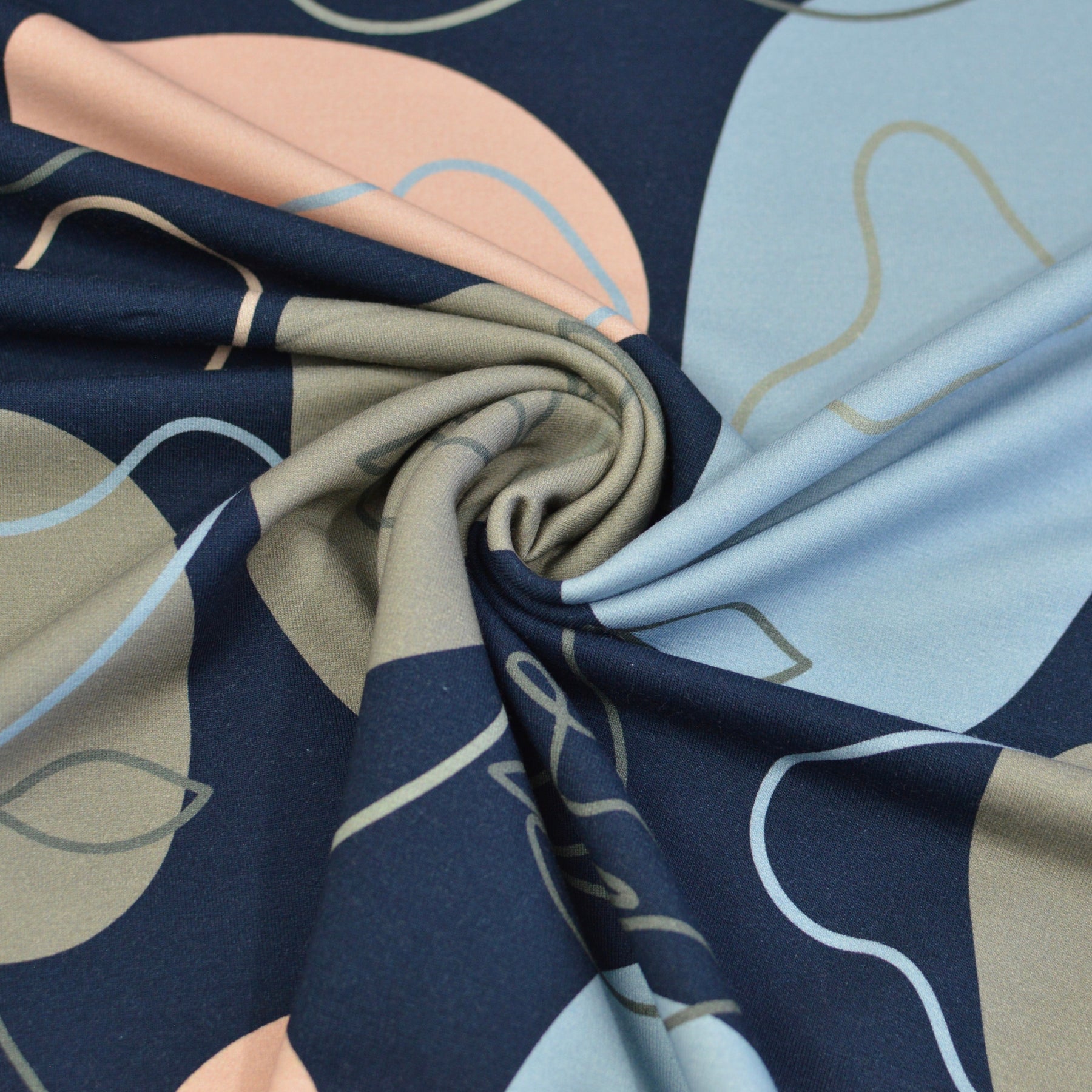 French Terry - Layla - Navy Fabric poshpinks