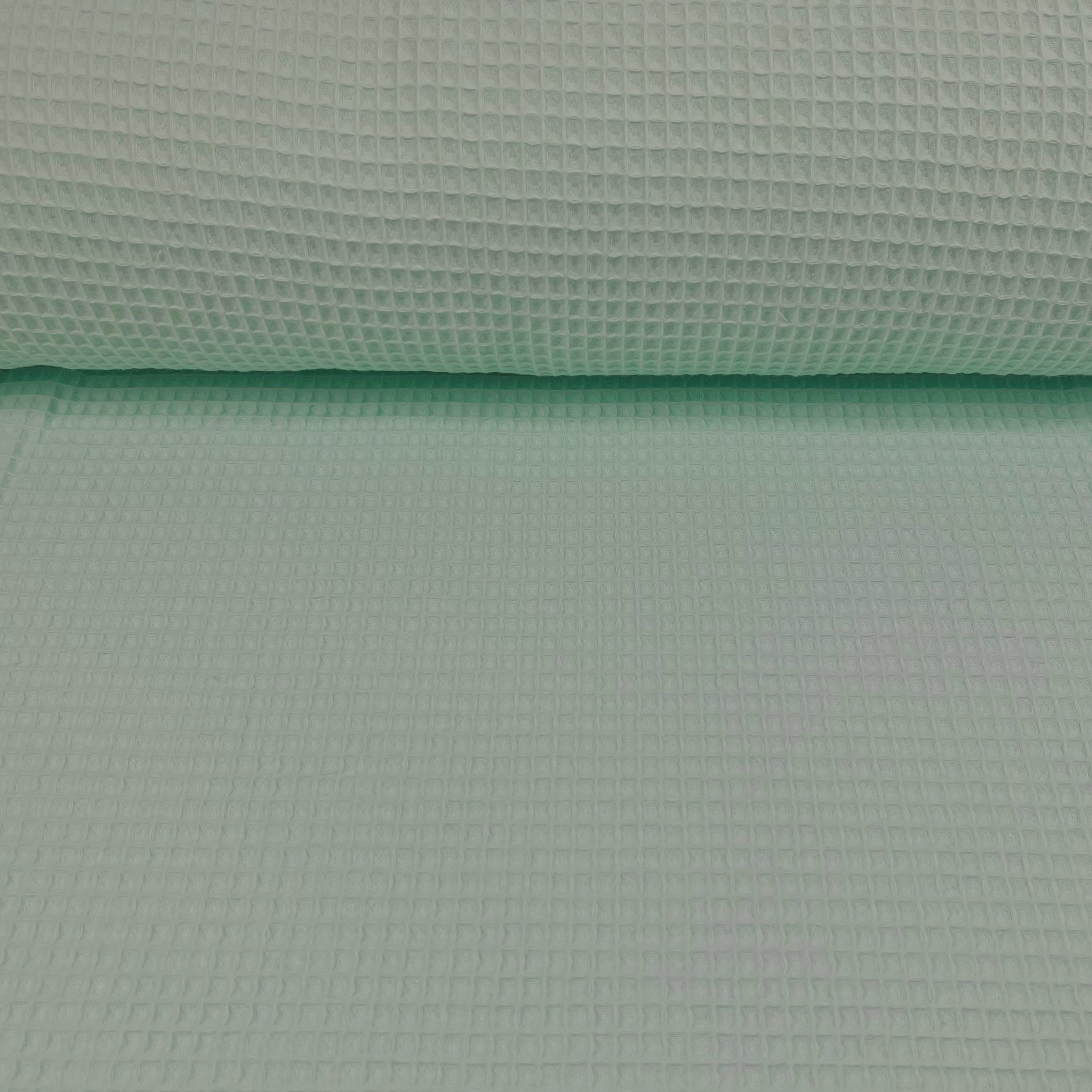 Waffelstoff mintgrün Fabric poshpinks