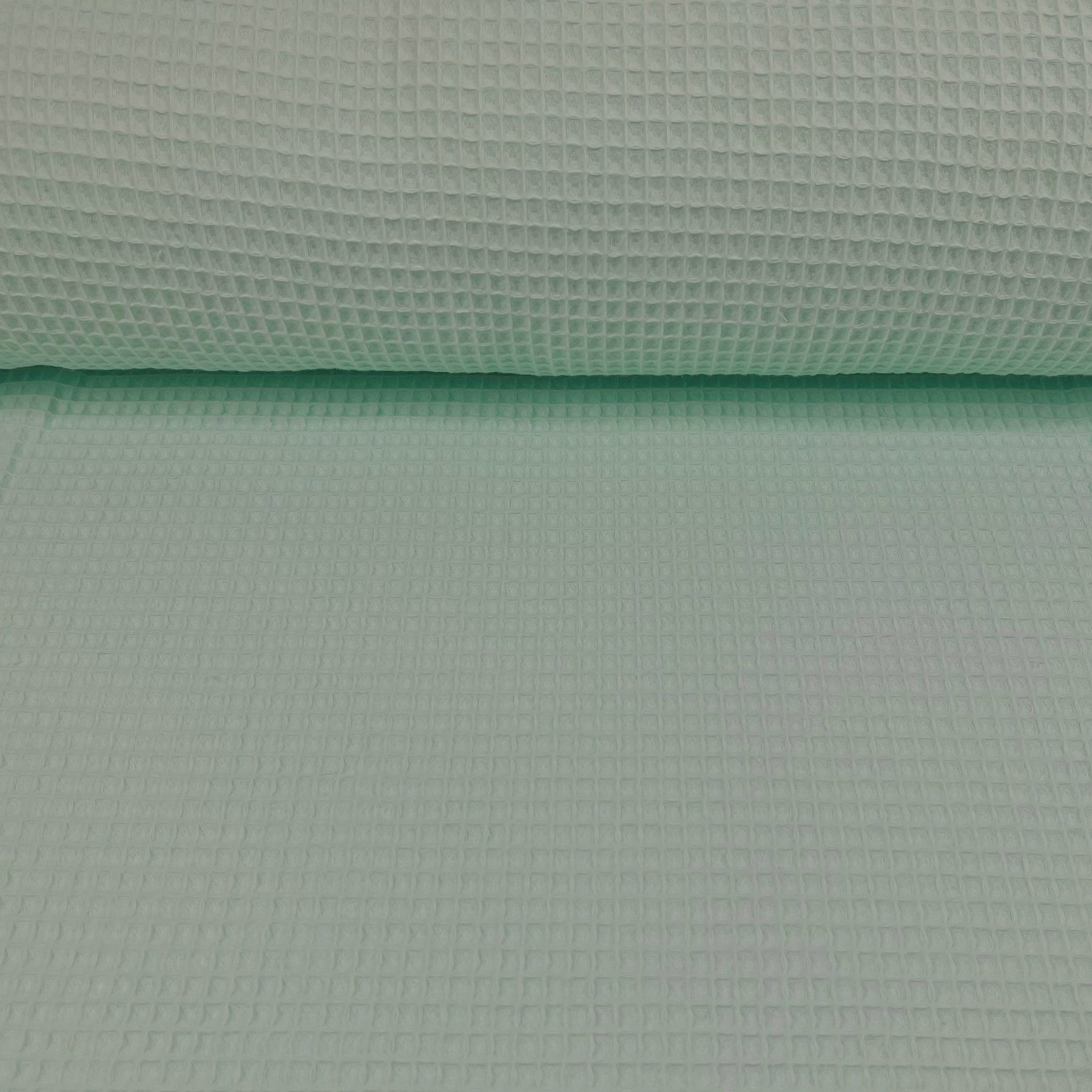 Waffelstoff mintgrün Fabric poshpinks