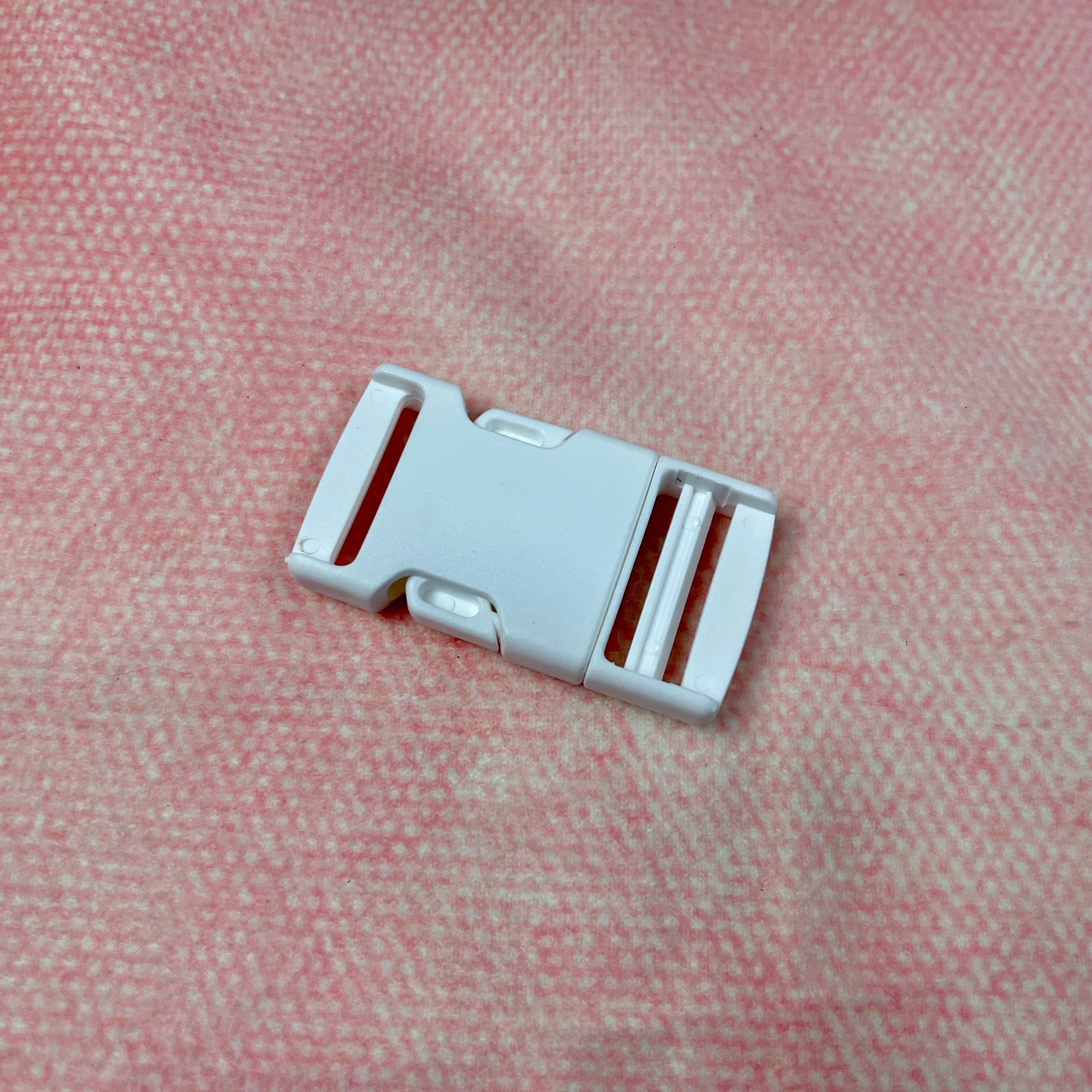 Steckschloss Schnalle Kunststoff weiß 25 mm Stück poshpinks