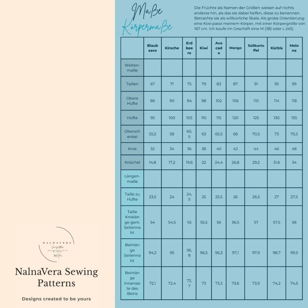 Nalnavera Schnittmuster Alba Bundfaltenhose Schnittmuster poshpinks