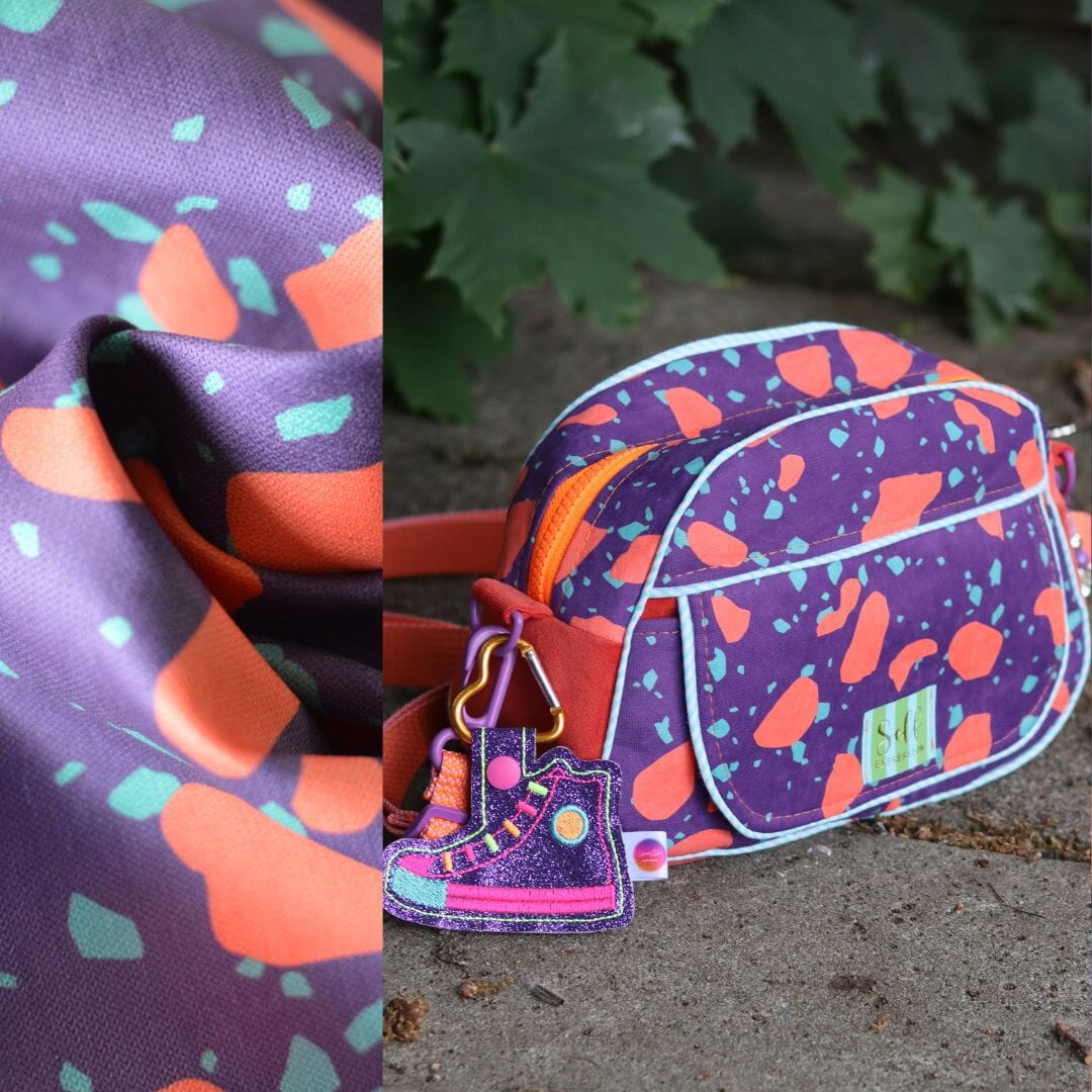 Vorbestellung ! Tender recycling Canvas "Ragazzi " Elisir di viola Fabric poshpinks