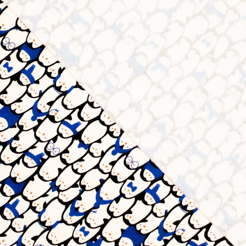 French Terry - Pinguine - Blau Fabric poshpinks