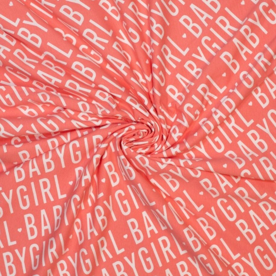 French Terry - Baby Girl - Lachs Fabric poshpinks