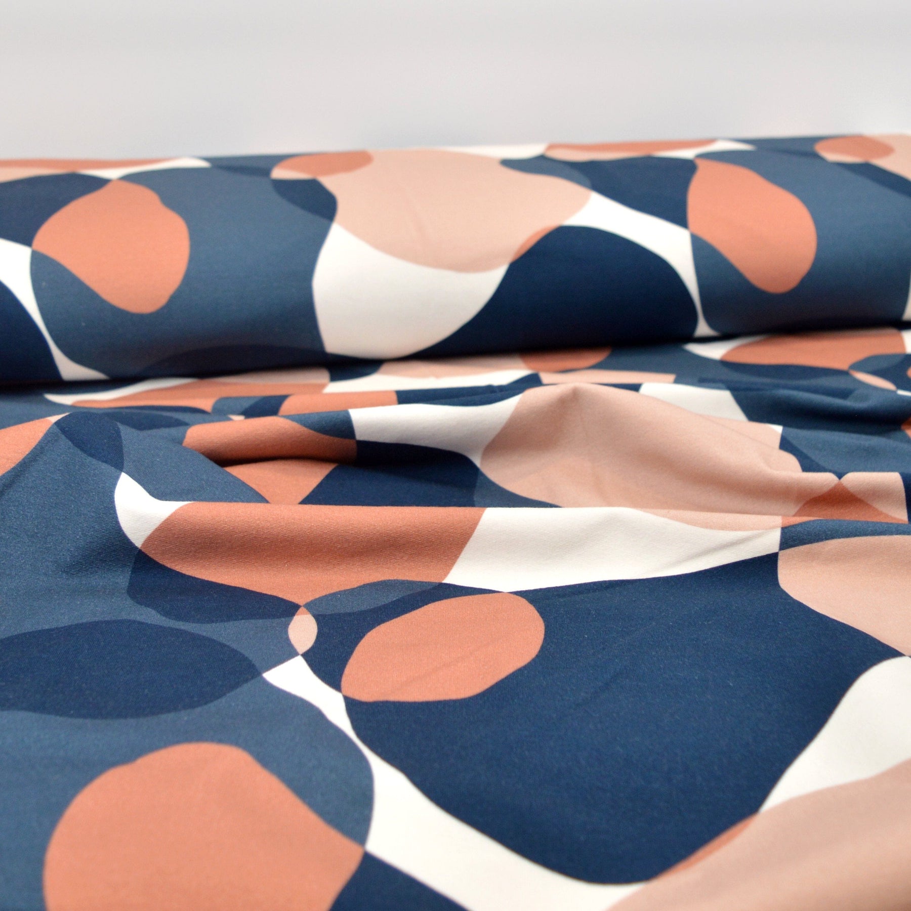 Reststück 0,9m! Soft Touch French Terry - Aurora - Stones rose Fabric poshpinks