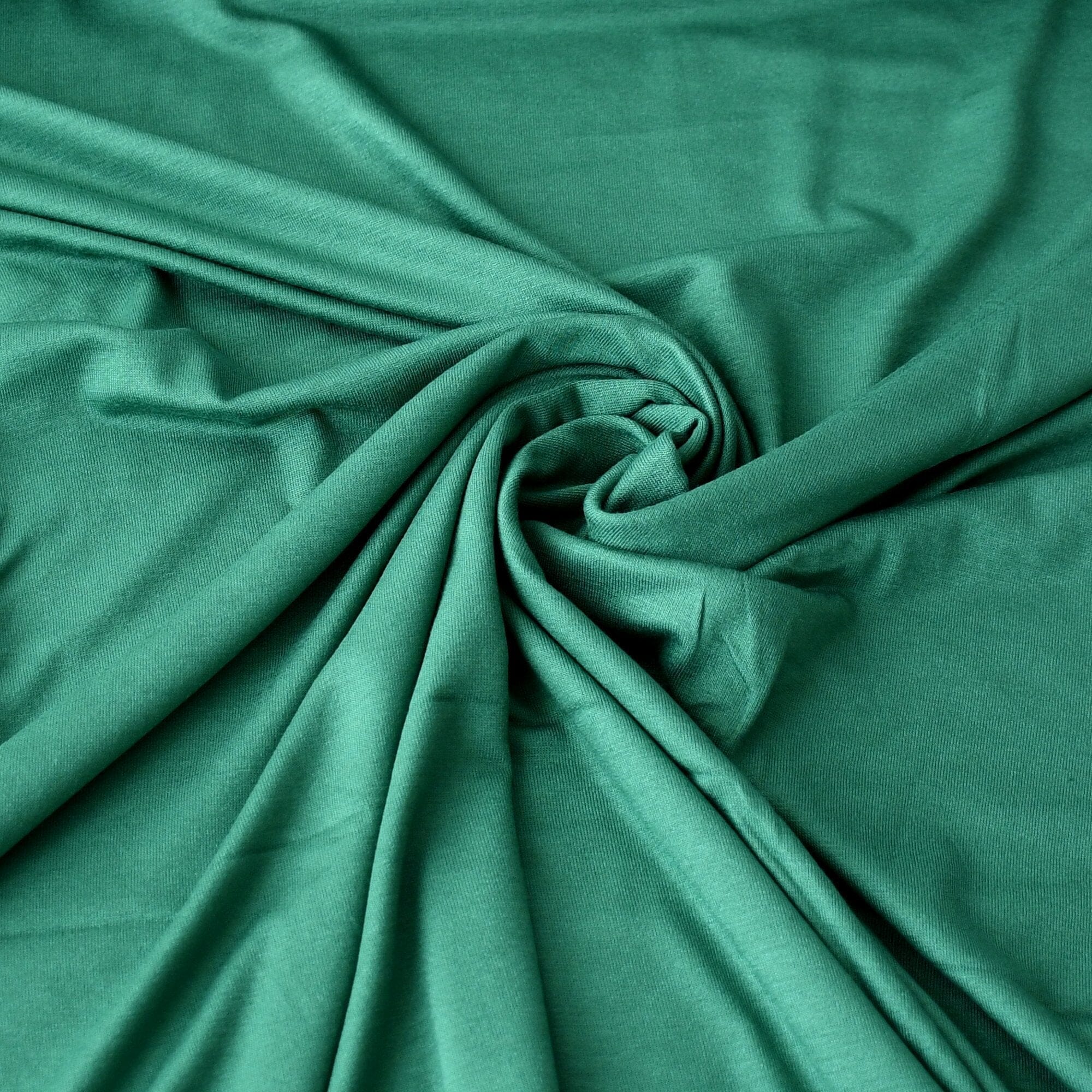 Reststück 1,5m Viskose Jersey - Dunkelgrün Fabric poshpinks