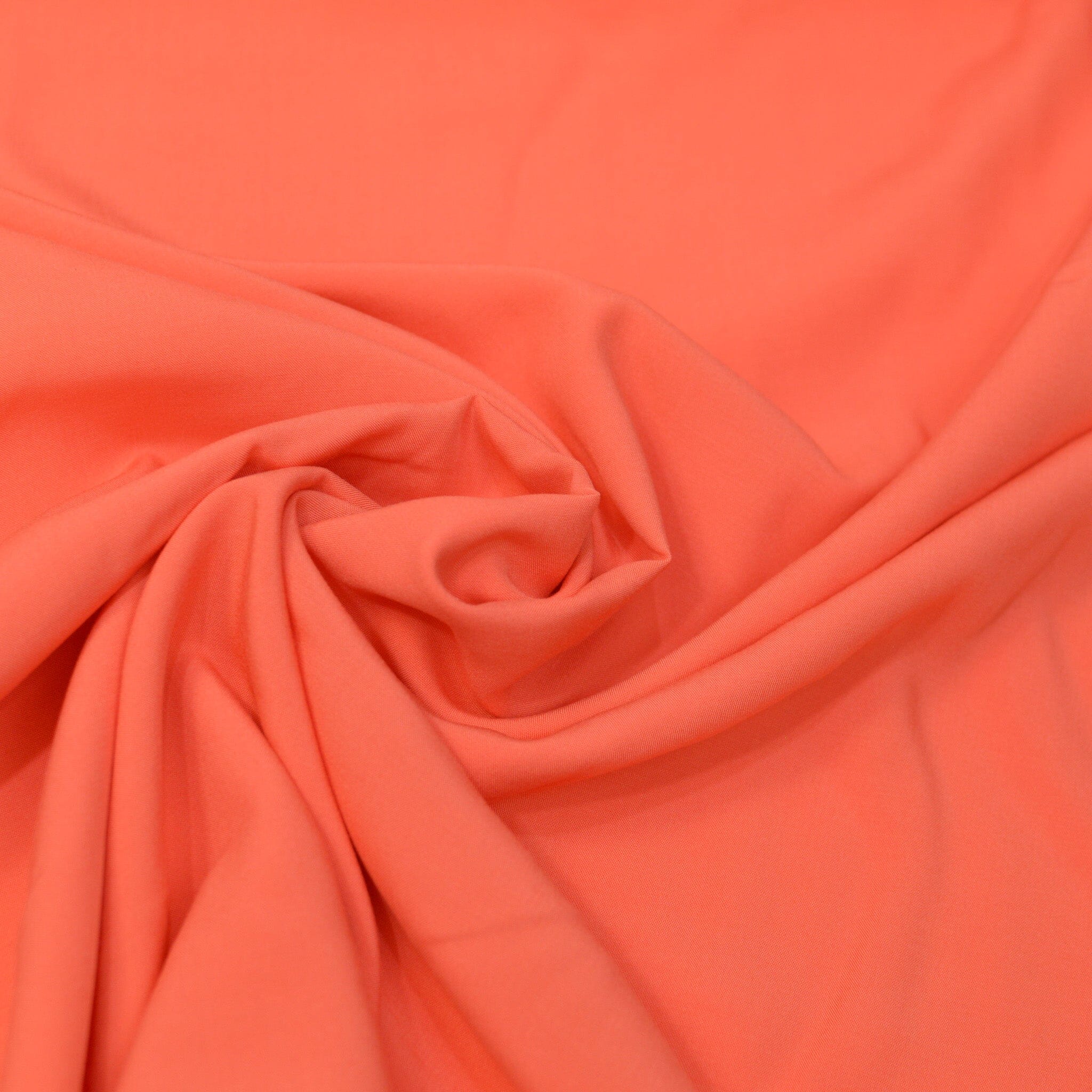 Viskose - dark coral Fabric poshpinks