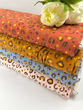 Baumwolljersey - Leomuster nuderosa Fabric poshpinks