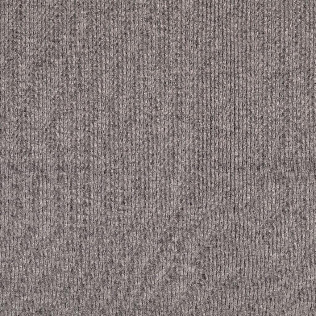 Viskose Rippstrick - Grey melange Fabric poshpinks