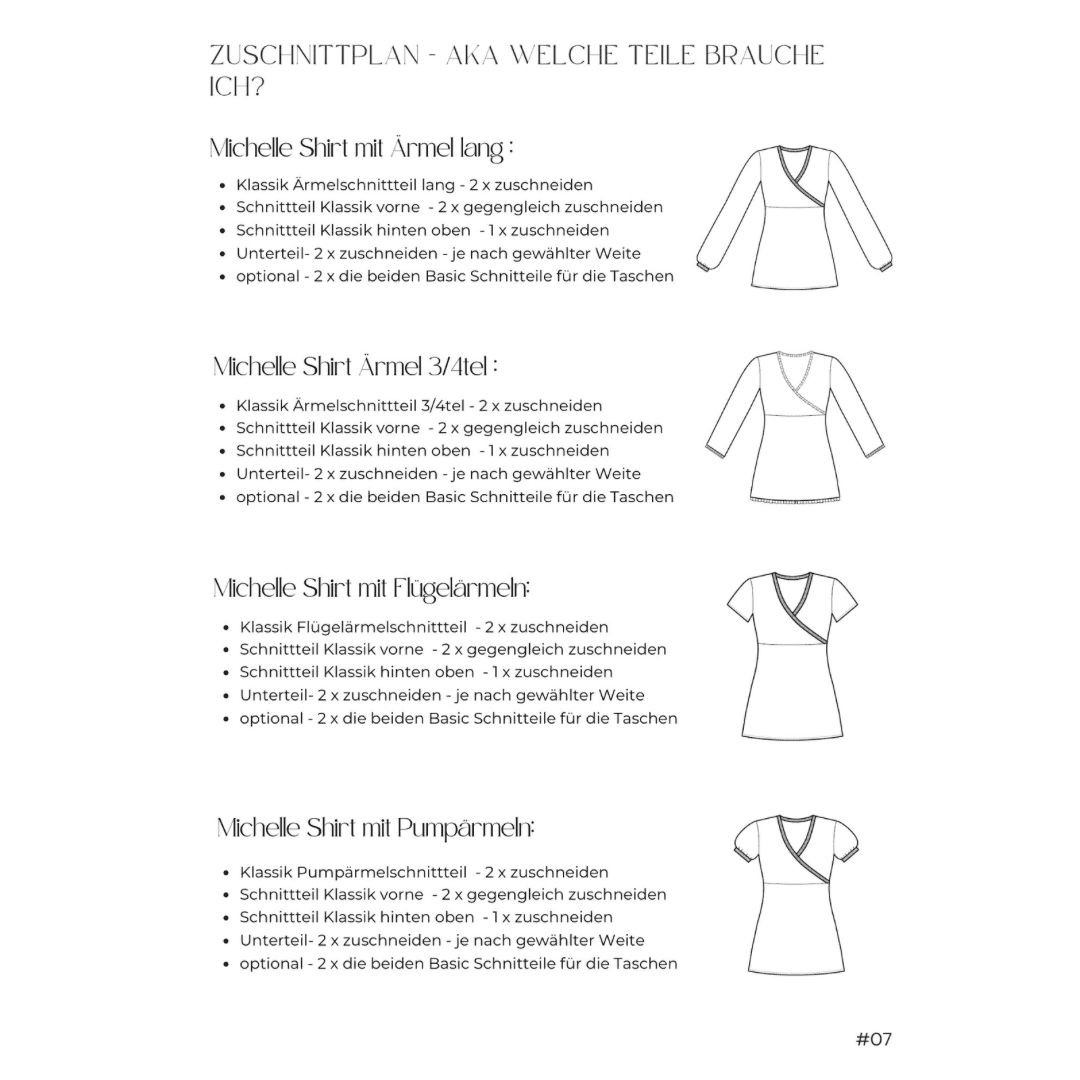 Michelle Klassik 32-44 - Schnittmuster EBook Schnittmuster poshpinks