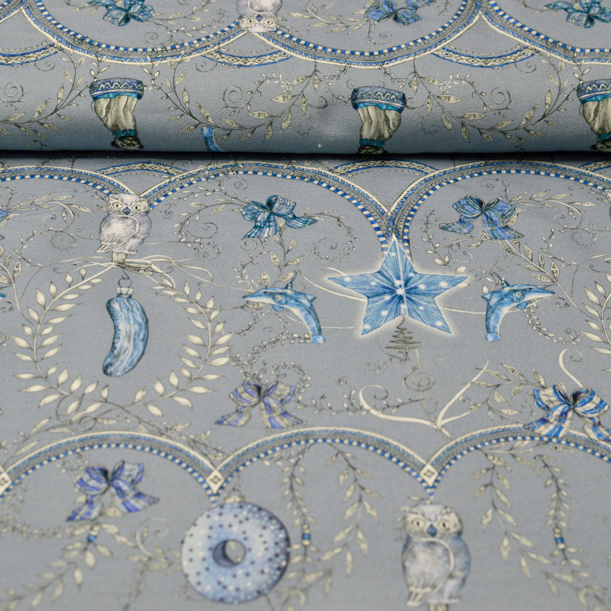 Limited Pre-Order Spirit Icy Christmas by leni lupin - Sweat silbergrau blau Rapport poshpinks