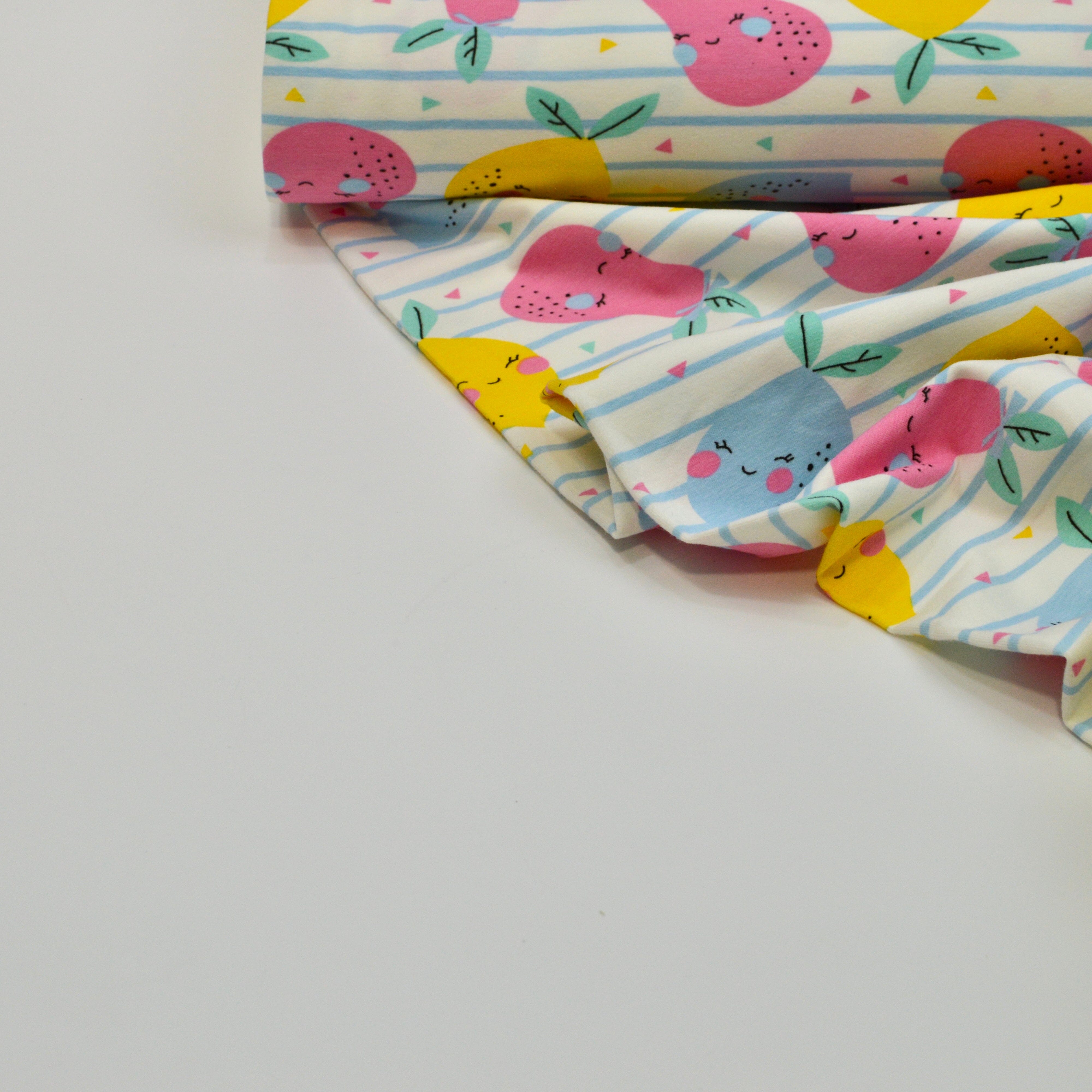 Baumwolljersey - Freche Früchtchen Fabric poshpinks