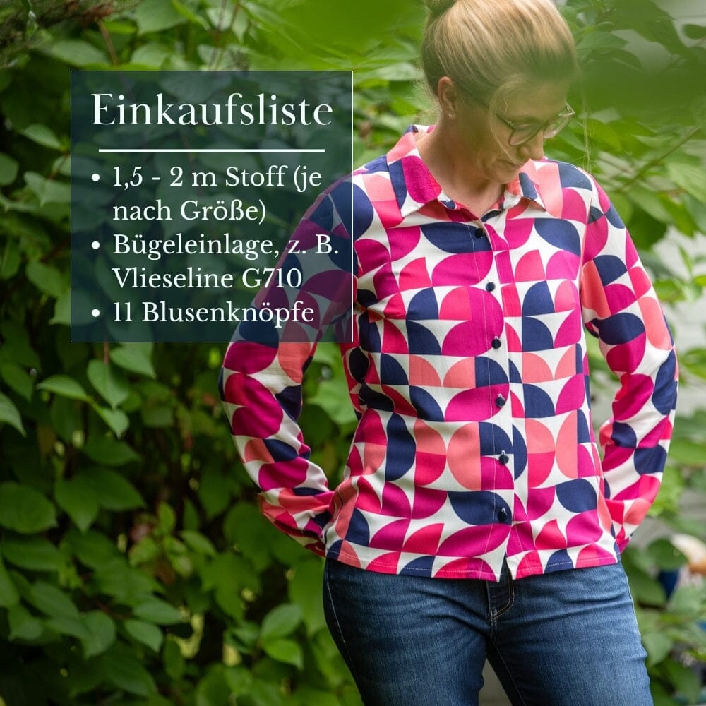 Purpurnaht Schnittmuster Ebook - Bluse & Skylar - Gr. 32-52 Schnittmuster poshpinks