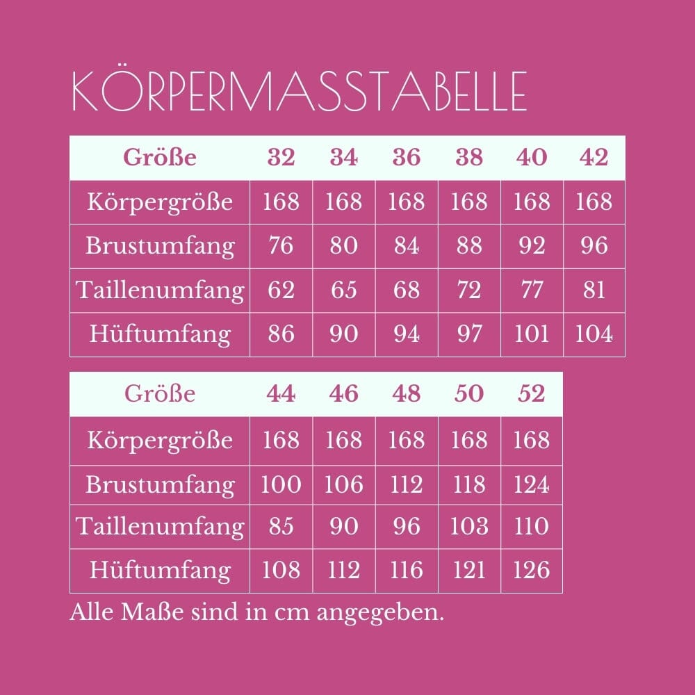 Purpurnaht Schnittmuster Ebook - Hose Maaika - Gr. 32-52 Schnittmuster poshpinks