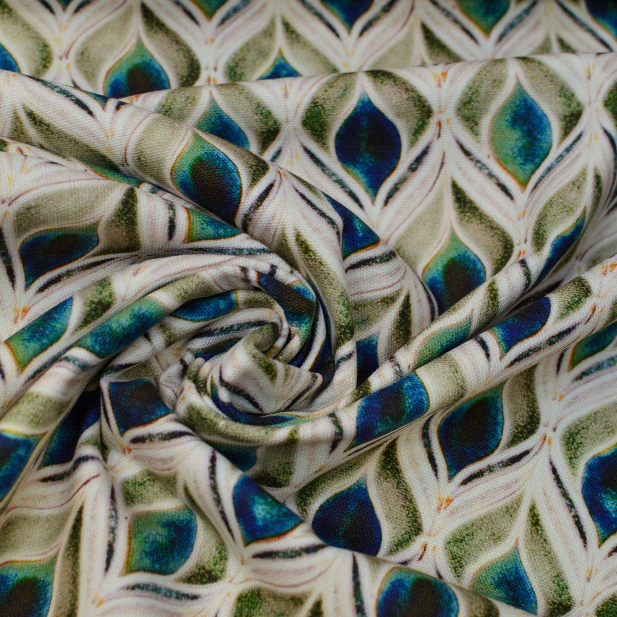 Canvas - Tropfen - Retro Fabric poshpinks