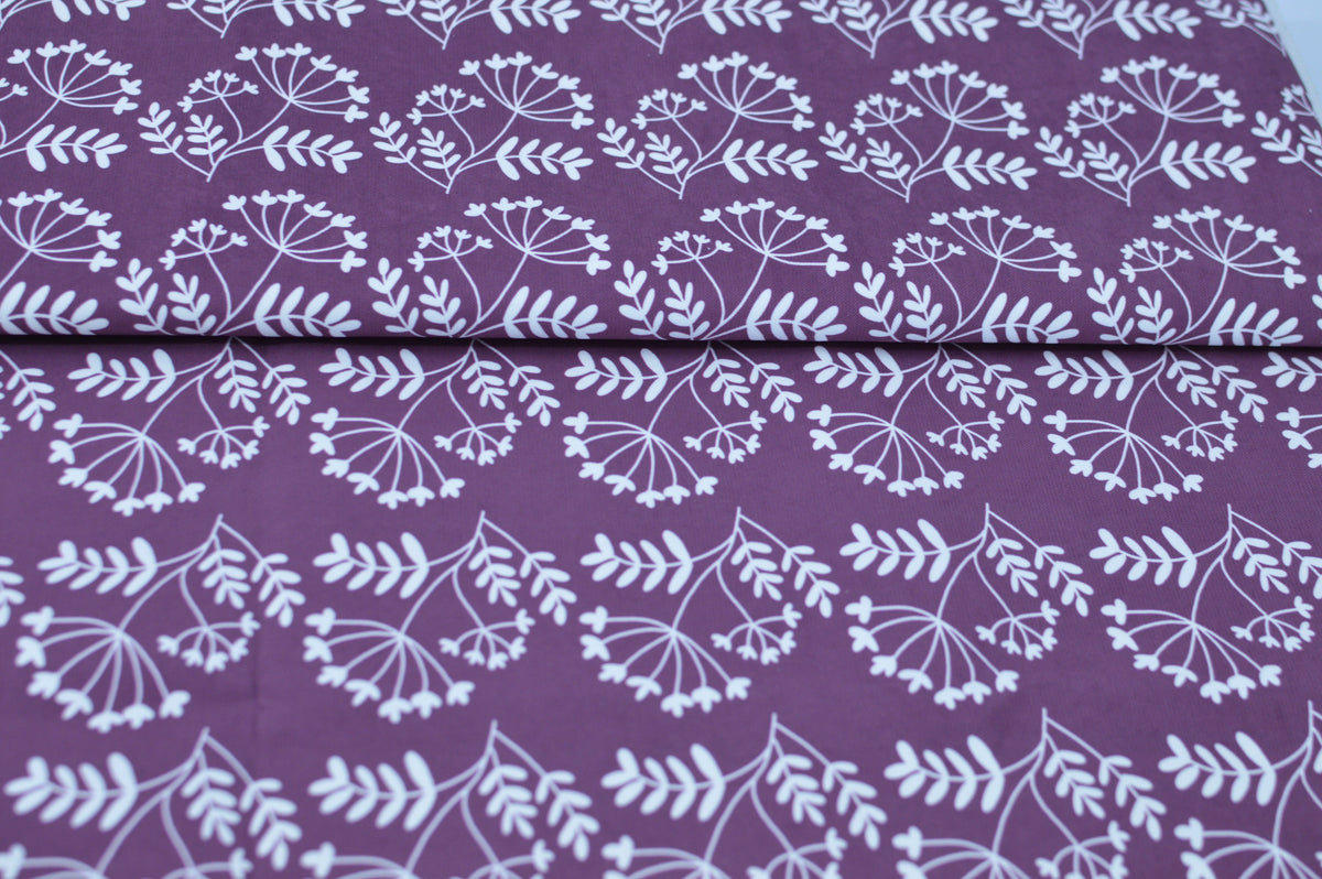 Tender recycling Canvas " Blütenzauber " berry by emjo_design Fabric poshpinks