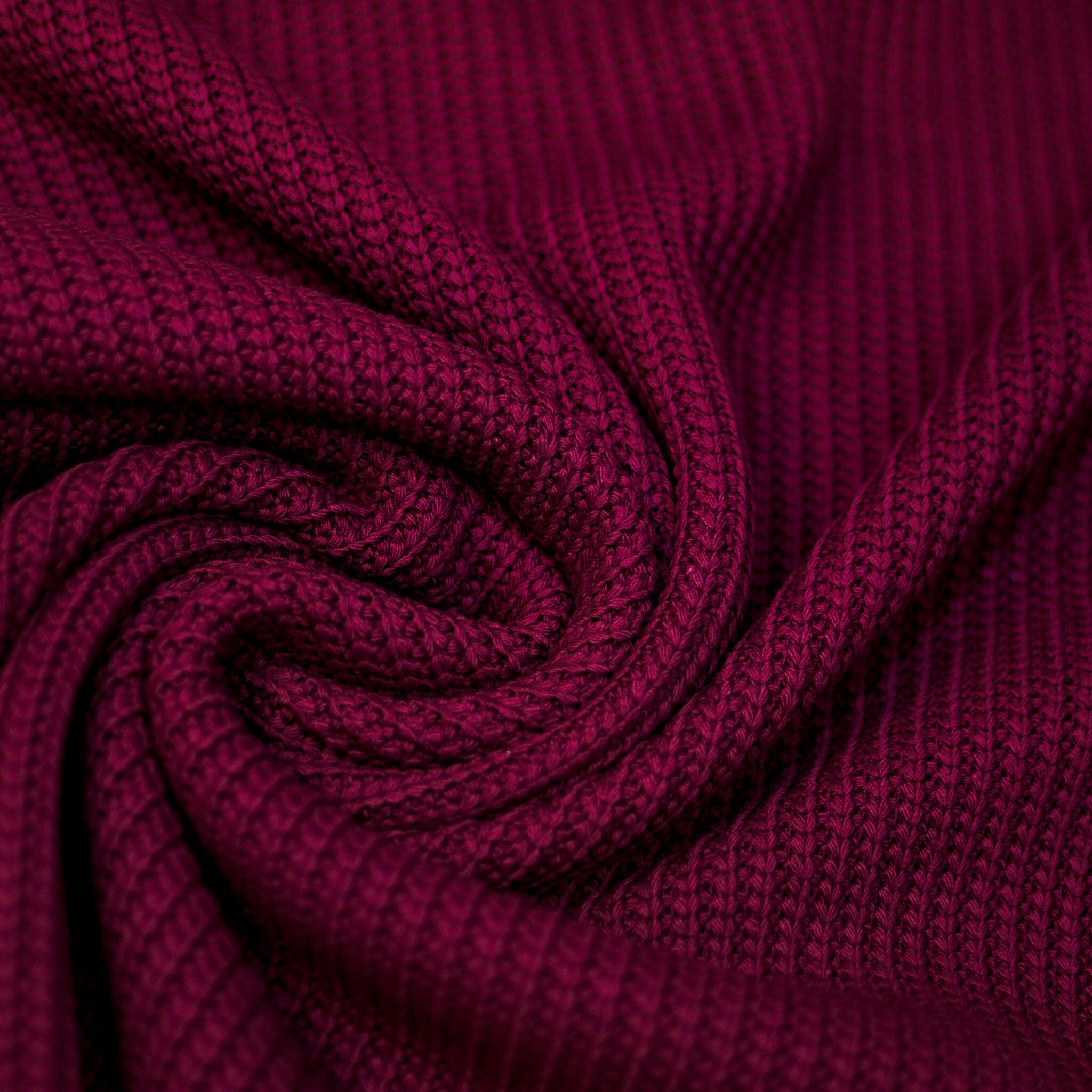 Big Knit - weinrot Fabric poshpinks