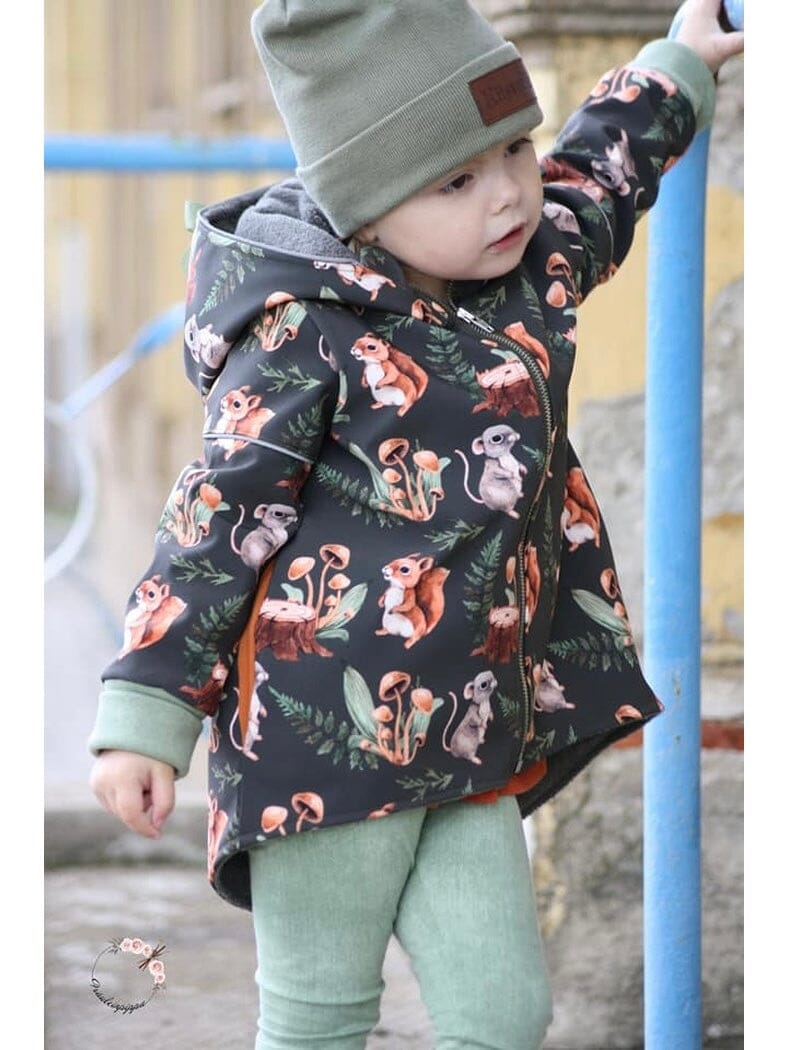 Papierschnittmuster Jessy Sewing - Kids Cool Jacket - Gr. 74-152 - Coole Jacke für Kinder Schnittmuster poshpinks
