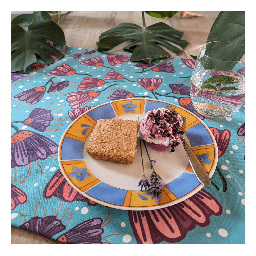 Pre - Order Tender recycling Canvas " Pearl Turqoise “ designed by emjo_design Fabric poshpinks